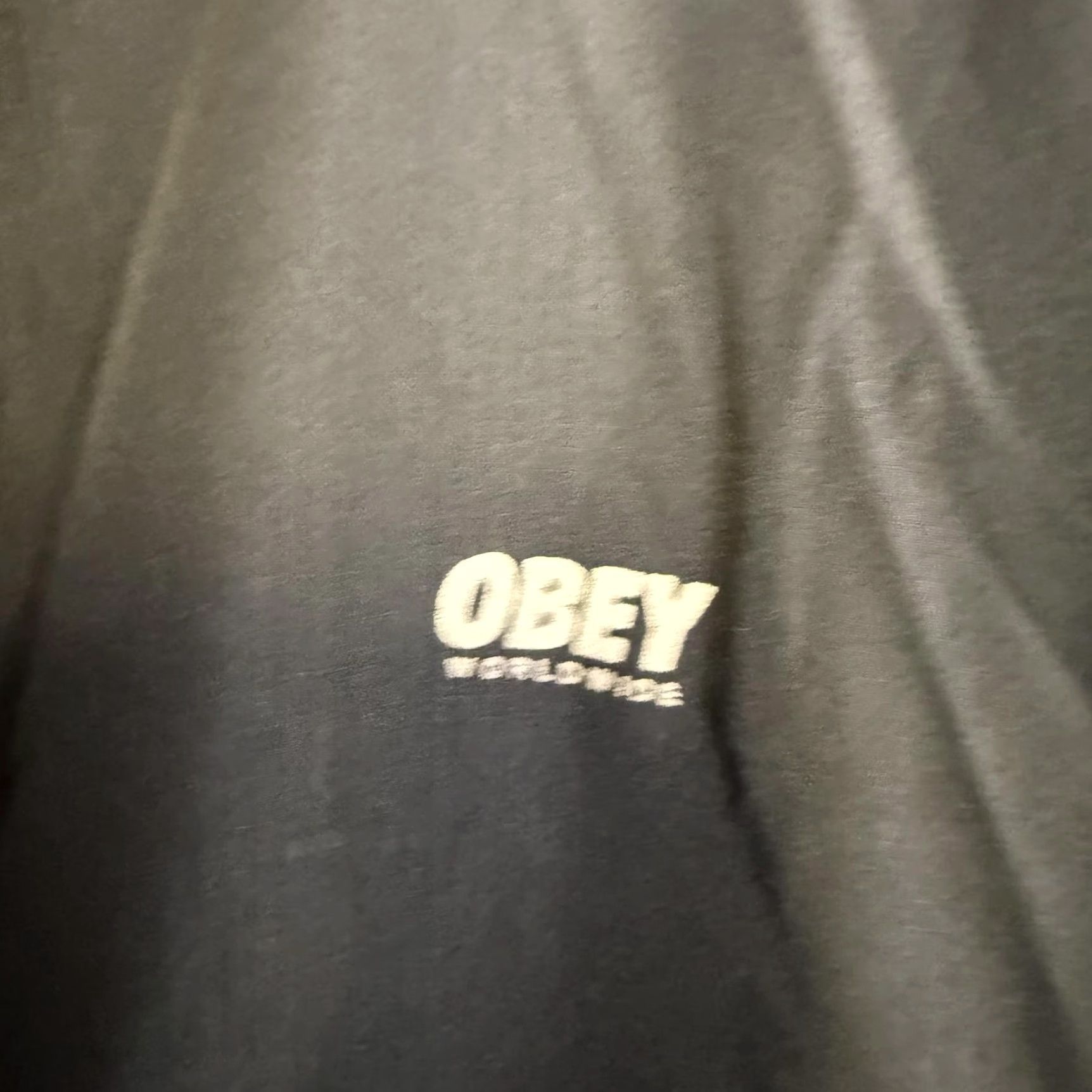 Obey VINTAGE Obey Clothing Jacket Mens L Black Nylon Hooded Track Windbreaker Coat Size US L / EU 52-54 / 3 - 2 Thumbnail