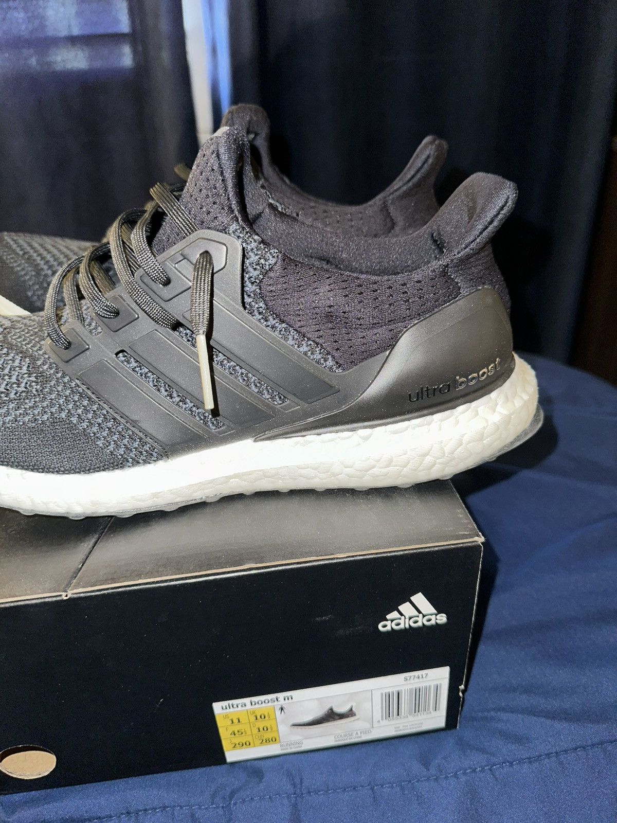 Adidas Ultraboost 1.0 Core Black Size US 11 / EU 44 - 6 Thumbnail