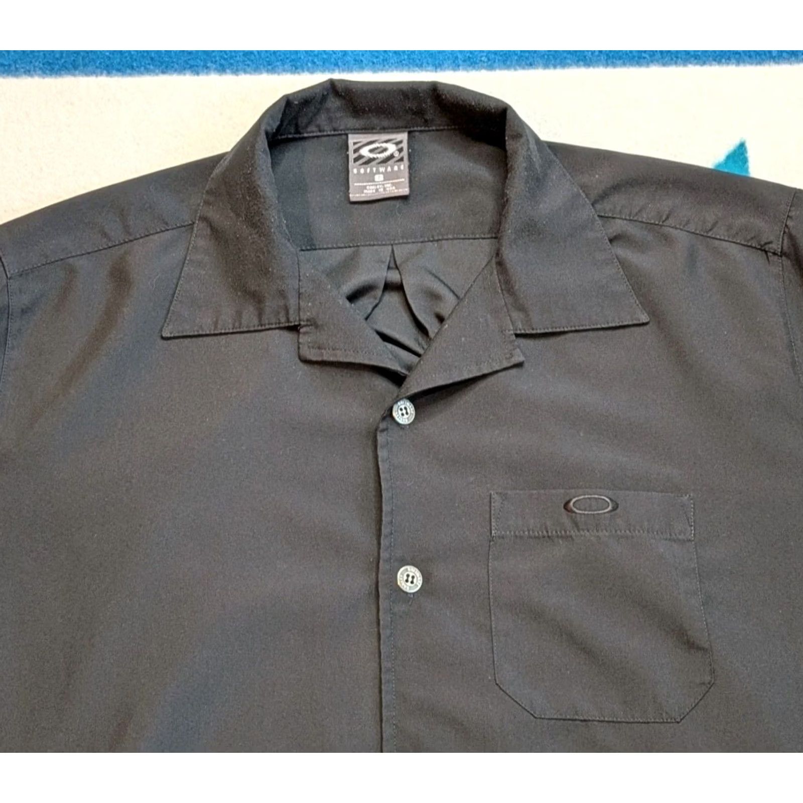 Oakley VINTAGE Oakley Software Button Up Shirt Black Small USA 90s Size US 29 - 2 Thumbnail