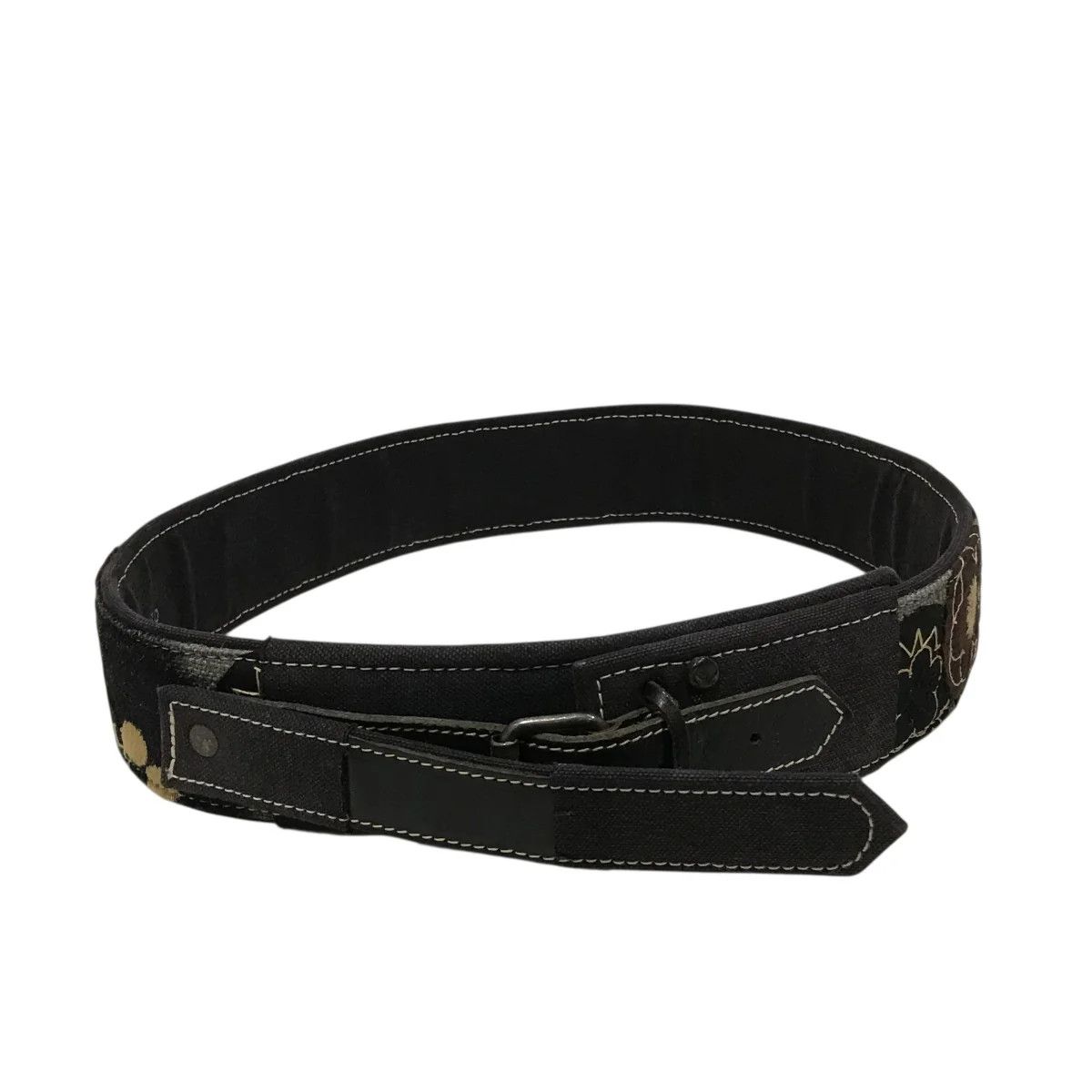 Dries Van Noten Floral Denim Patchwork Belt Size ONE SIZE - 3 Thumbnail