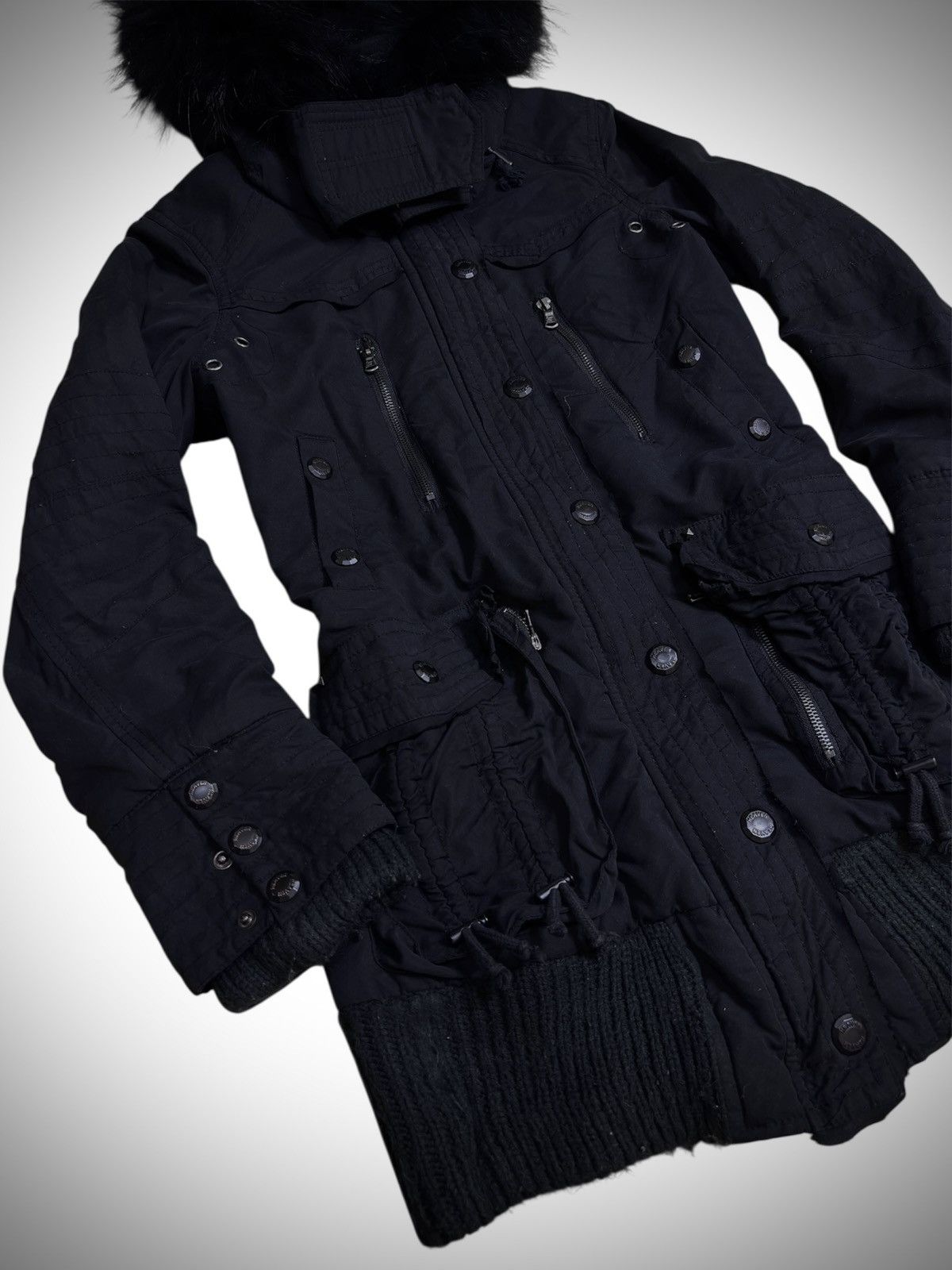 If Six Was Nine 2000’s “Heaven & Earth” - Fur Racoon Ifsix Lgb Style Jacket Size US M / EU 48-50 / 2 - 2 Thumbnail