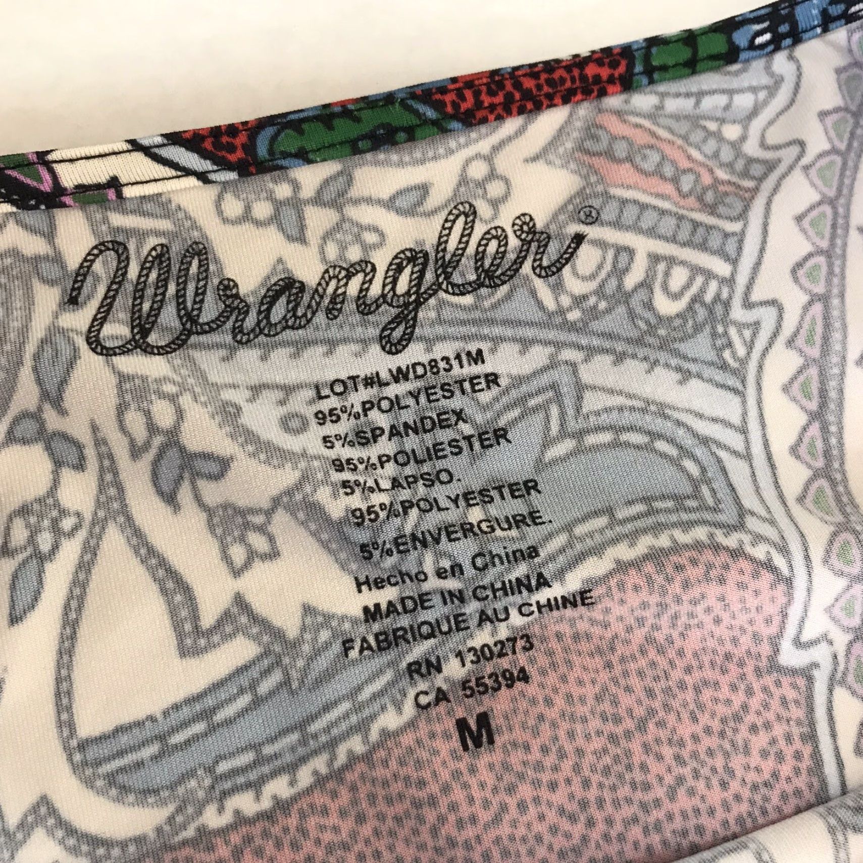 Wrangler Wrangler Women's Dress Knee Length Casual Sheath Multicolor Mood Paisley Spring Summer M Size M / US 6-8 / IT 42-44 - 3 Thumbnail
