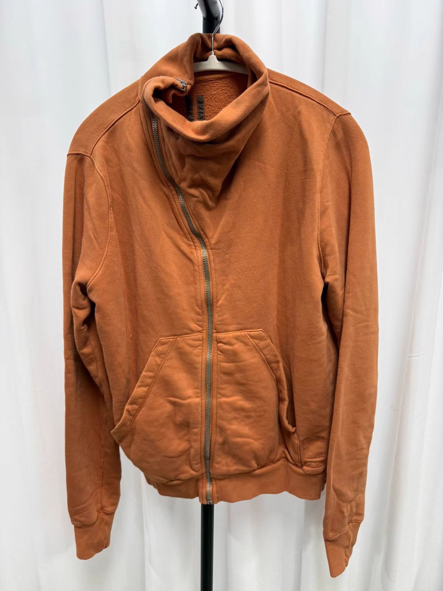 Rick Owens Rick Owens Diagonal Zip Sweatshirt Jacket K20 Size US L / EU 52-54 / 3 - 1 Thumbnail
