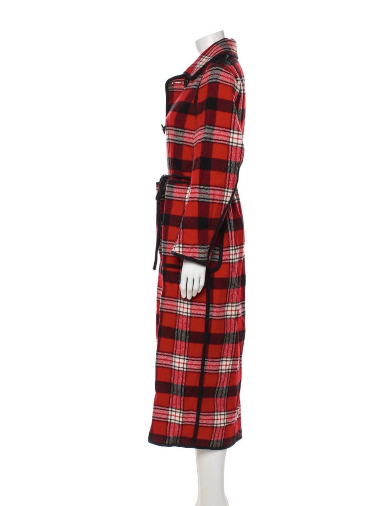 Dsquared2 DSquared2 Wool Plaid Trench Coat Size XS / US 0-2 / IT 36-38 - 2 Thumbnail