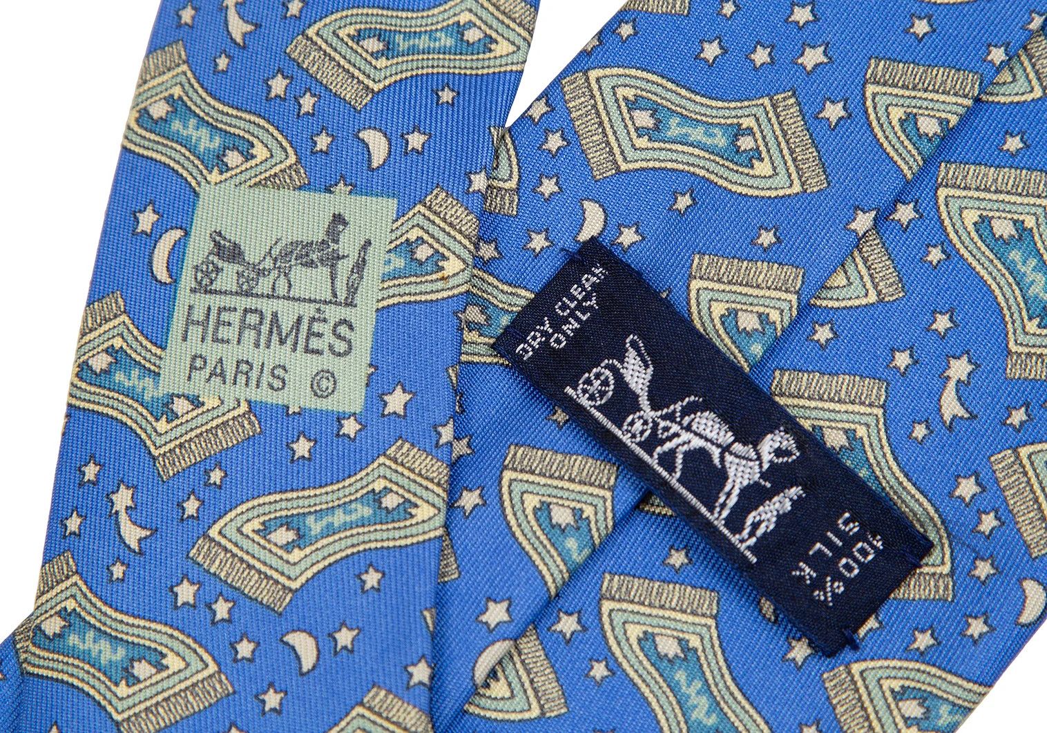 Hermes Silk Tie Carpet in Light Blue Size ONE SIZE - 7 Thumbnail