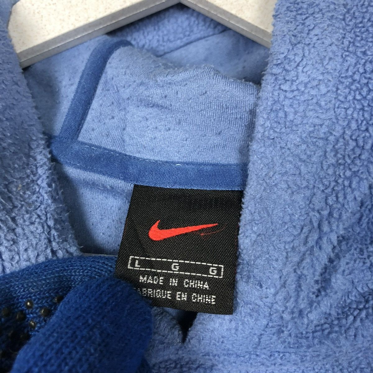 Nike 💥Y2K NIKE CENTER LOGO HOODIE FLEECE SWEATER Size US M / EU 48-50 / 2 - 9 Thumbnail