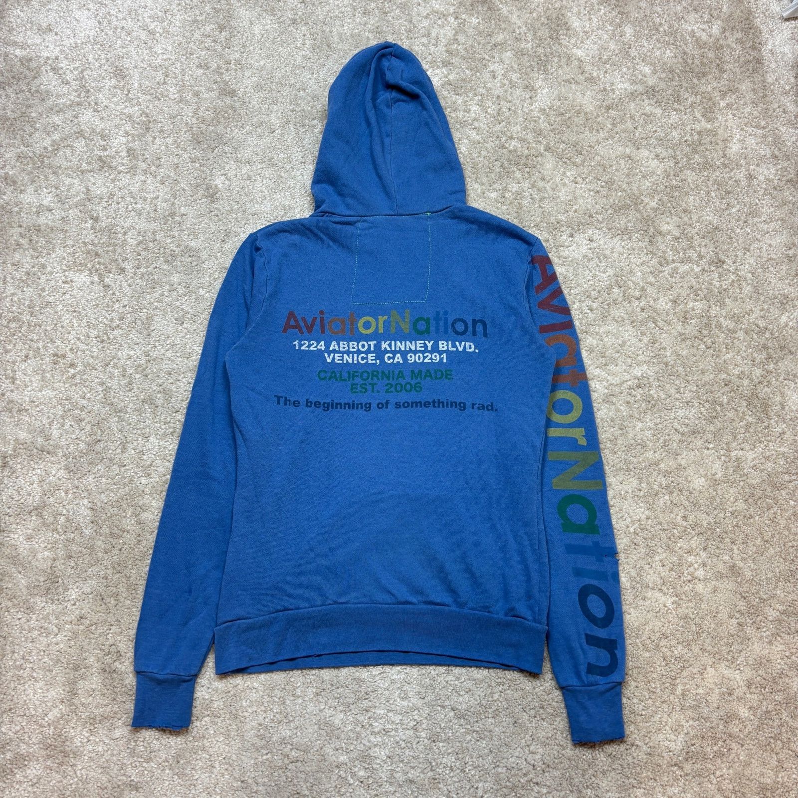 Aviator Nation Rare Aviator Nation Venice CA Abbot Kinney 2006 Hoodie XS Size XS / US 0-2 / IT 36-38 - 3 Thumbnail