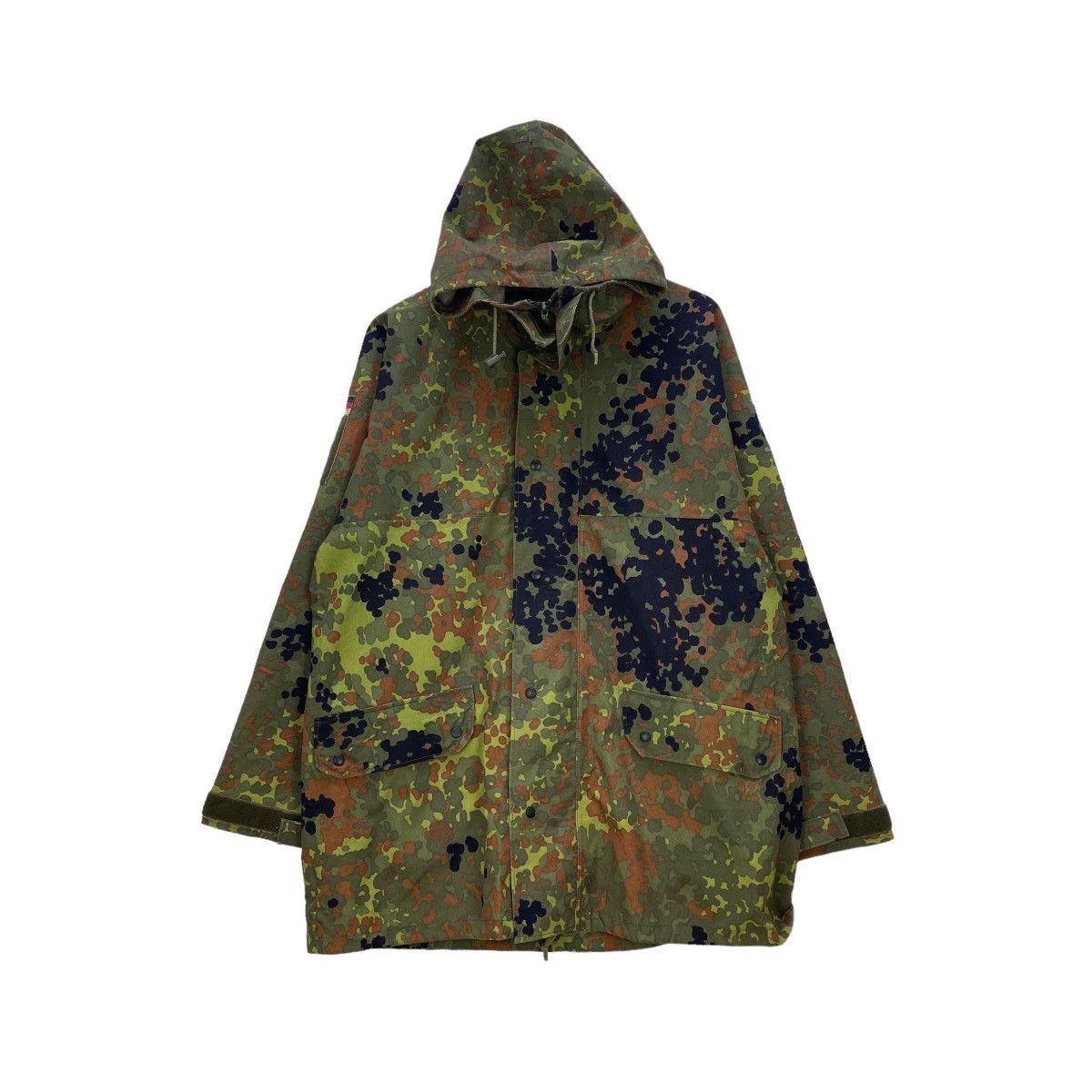 Other Vintage 1993 Germany Army Camouflage Hooded Jacket Size US L / EU 52-54 / 3 - 3 Thumbnail