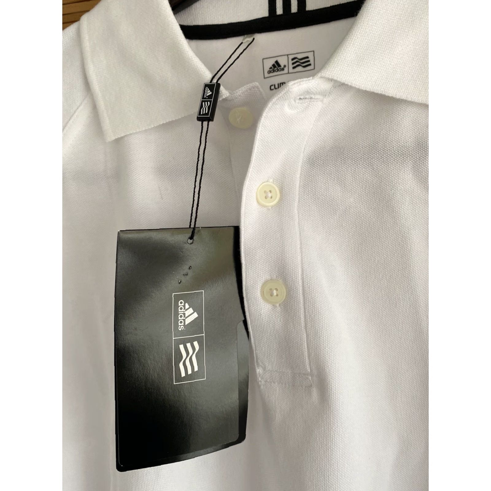 Adidas Adidas Shirt Mens L White Golf Climalite Polo NWT Best Chevy Hingham MA Size US L / EU 52-54 / 3 - 5 Thumbnail
