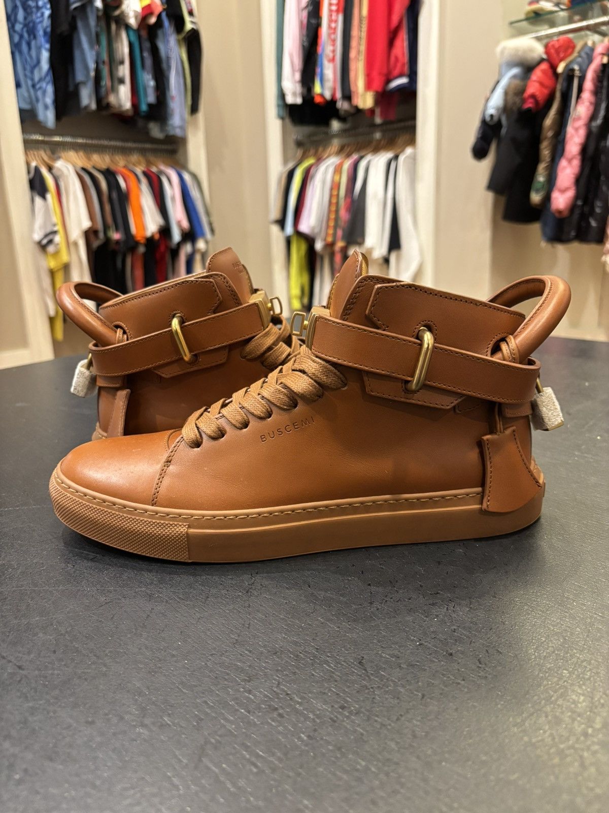 Buscemi Buscemi High Top Lock Sneakers Size US 8 / EU 41 - 1 Thumbnail