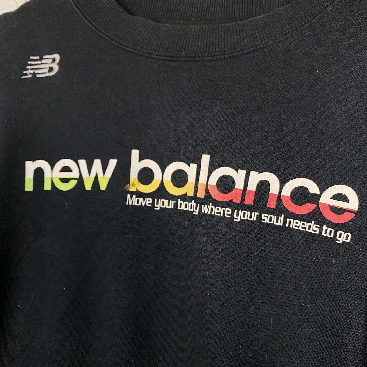 Japanese Brand Vintage Sweatshirt New Balance Big Logo Size US L / EU 52-54 / 3 - 14 Thumbnail