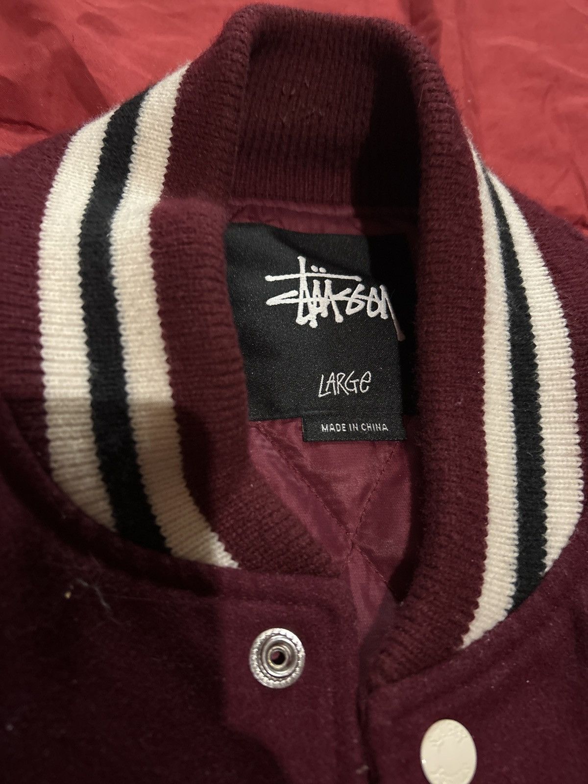 Stussy Vintage Stussy Varsity Jacket Size US L / EU 52-54 / 3 - 3 Thumbnail
