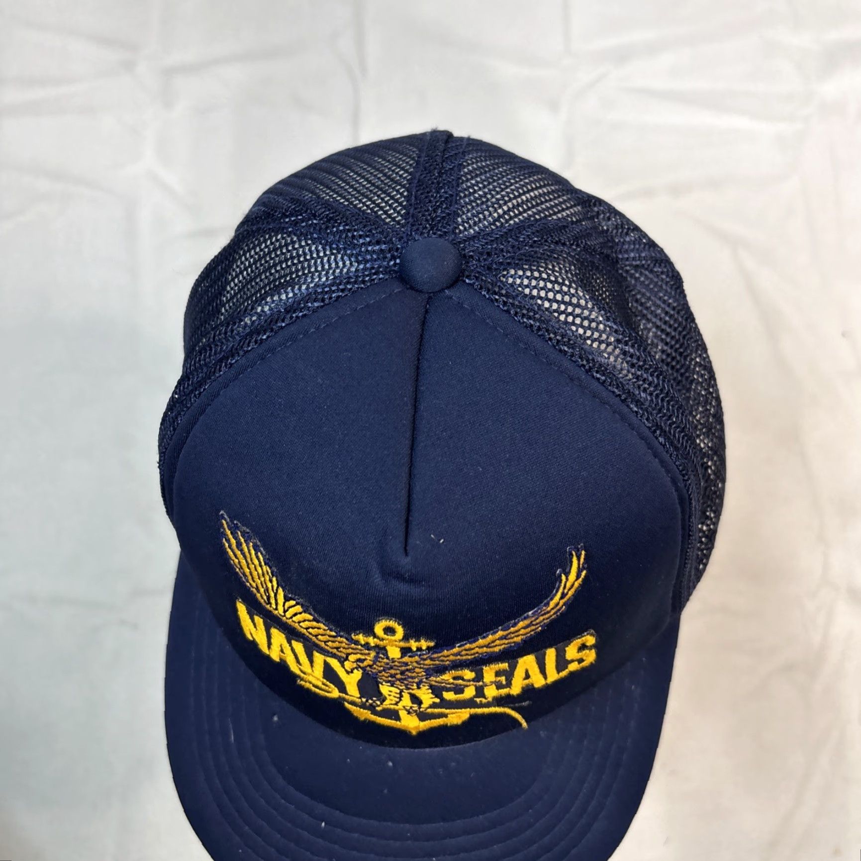 Vintage VINTAGE Youngan Trucker Hat Navy Seals Adjustable Blue Mens One Size Size ONE SIZE - 7 Thumbnail