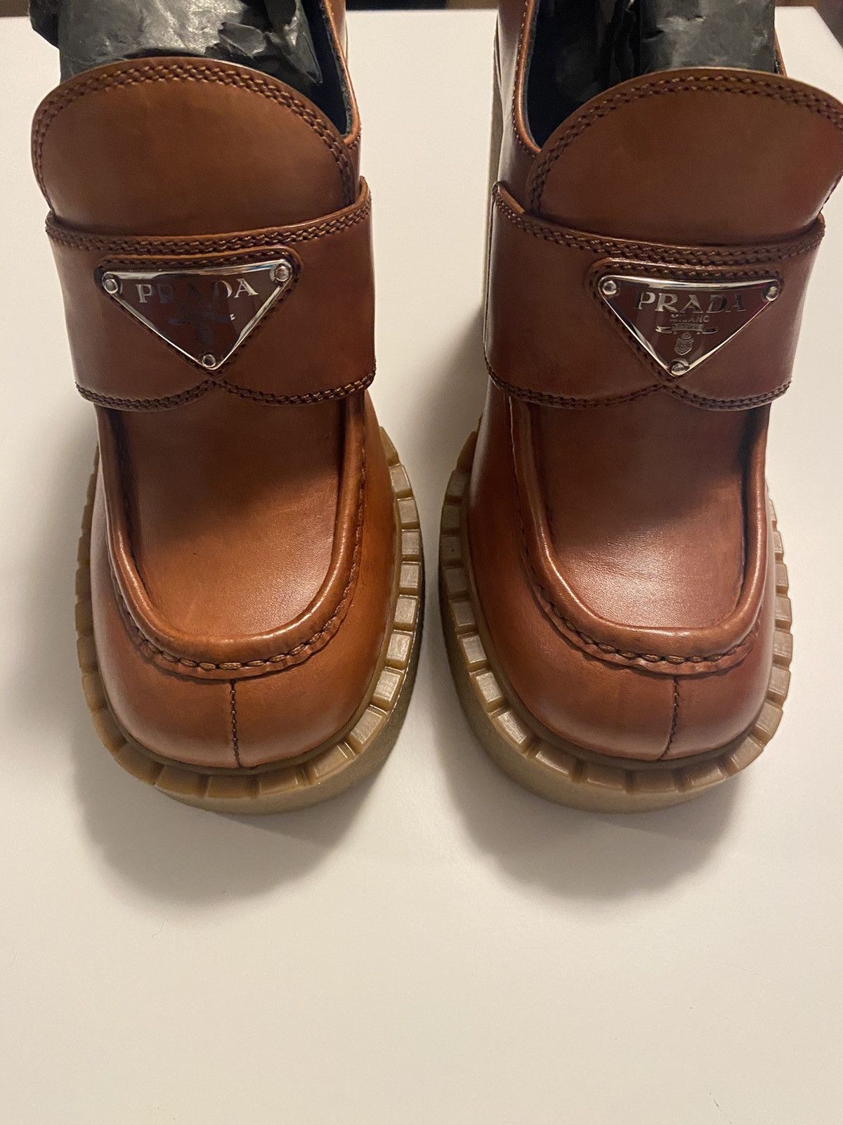 Prada Prada Loafer Heels Size US 6 / IT 36 - 5 Thumbnail
