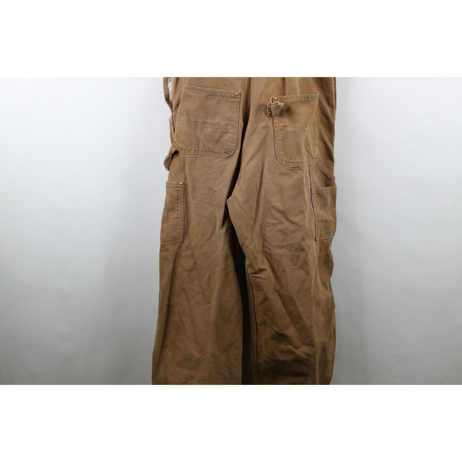Carhartt × Vintage Vintage Carhartt Thrashed Canvas Double Knee Overalls Size US 36 / EU 52 - 19 Thumbnail