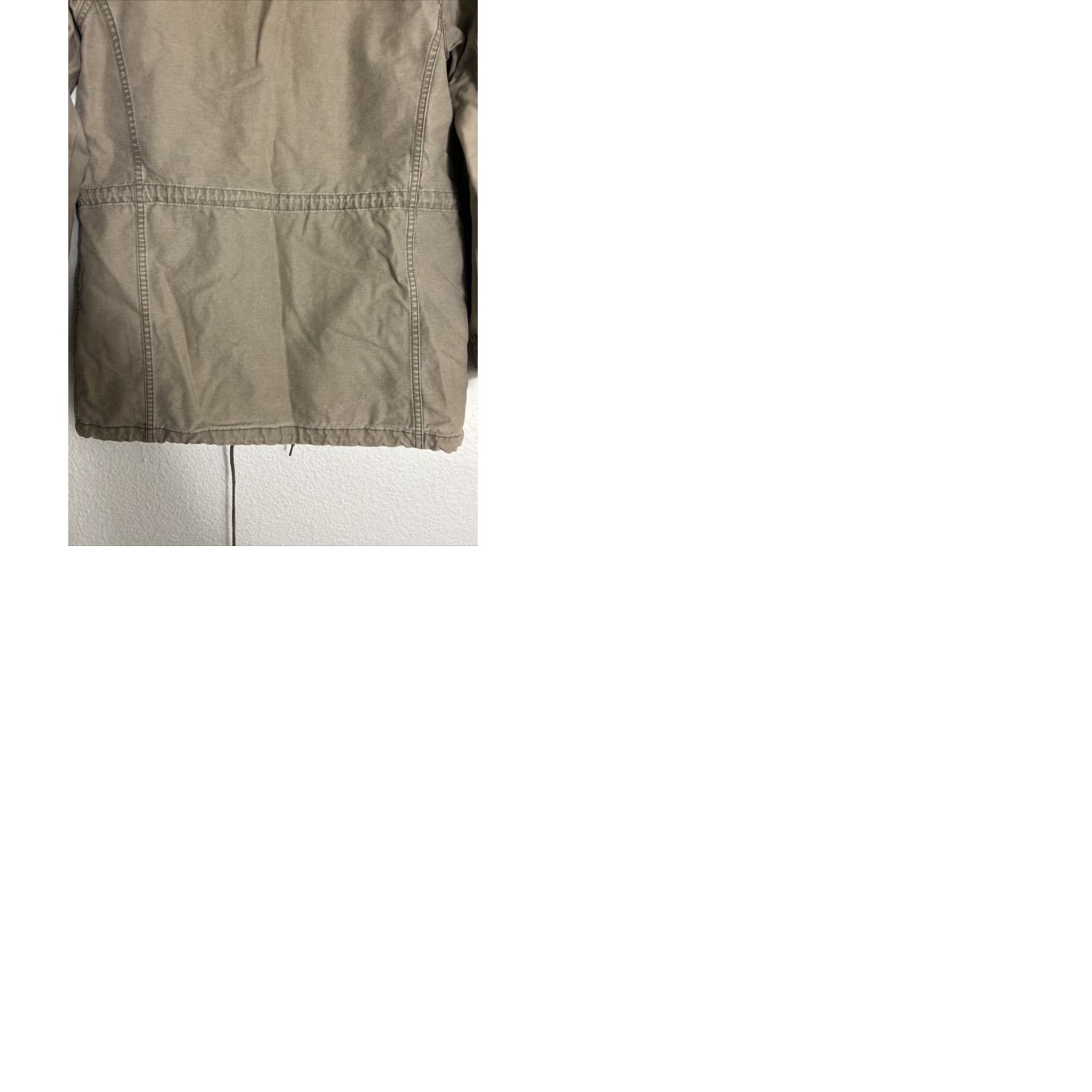 Obey VINTAGE Obey Womens Small Army Green Field Jacket Pocket Buttons Cinched Size S / US 4 / IT 40 - 10 Thumbnail