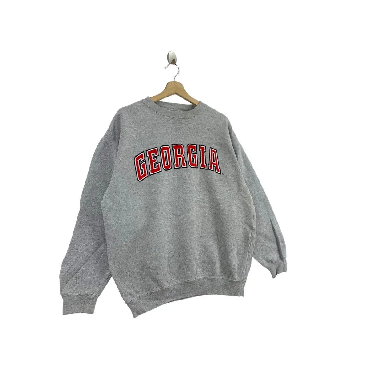Vintage Vtg GEORGIA UNIVERSITY COLLEGIATE Embroidered Sweatshirt Size L / US 10 / IT 46 - 3 Thumbnail