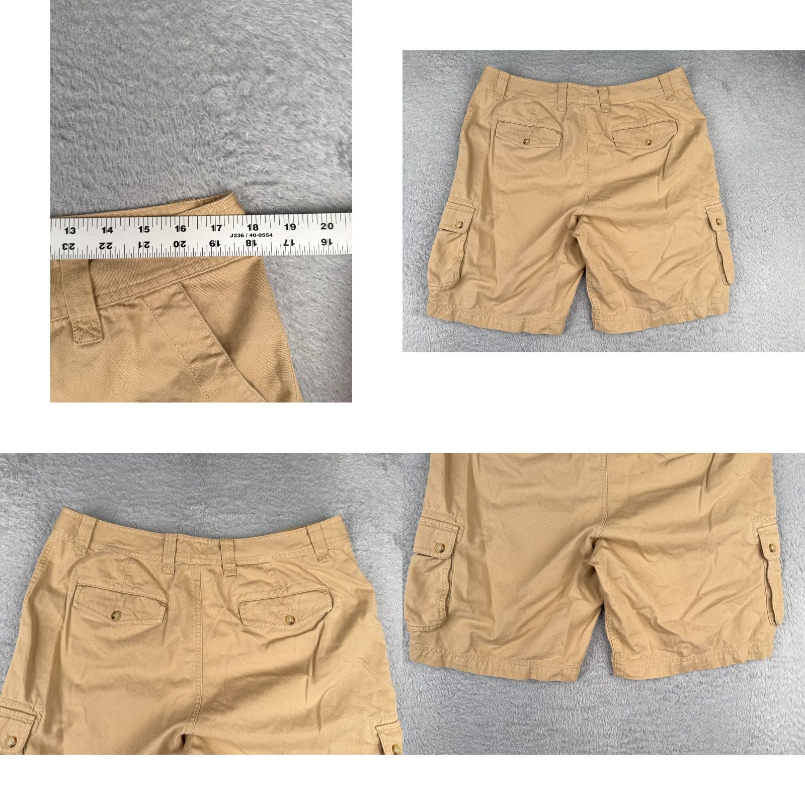 Ralph Lauren VINTAGE Lauren Ralph Lauren Shorts Womens 14 Beige Cargo LRL Cotton Rayon Blend Size 36" / US 14 / IT 50 - 9 Thumbnail