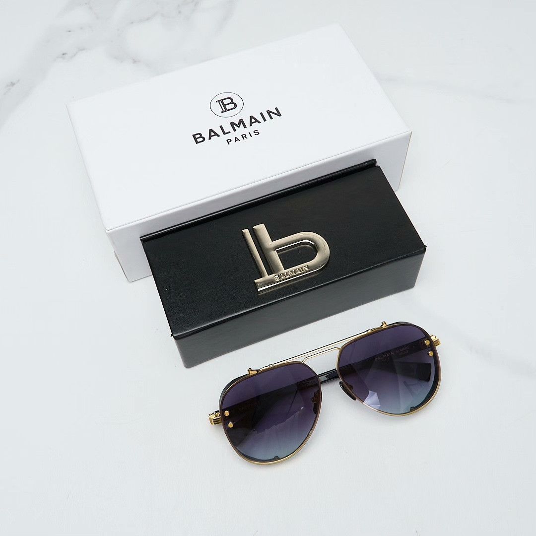 Balmain Balmain Unisex Titanium Sunglasses Size ONE SIZE - 1 Thumbnail