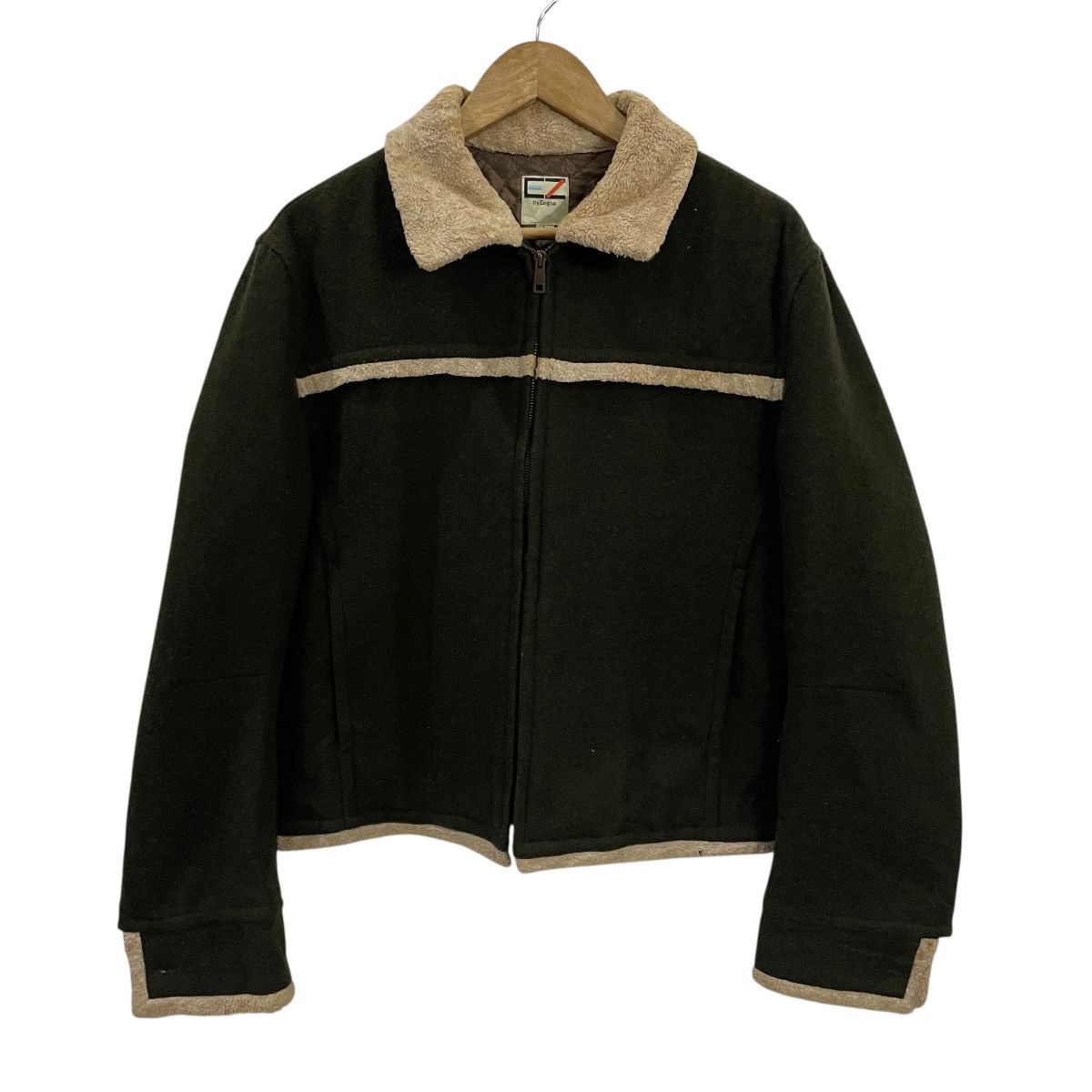 Ermenegildo Zegna Vintage Ez By Zegna Sherpa Fleece Jacket Size US L / EU 52-54 / 3 - 2 Thumbnail