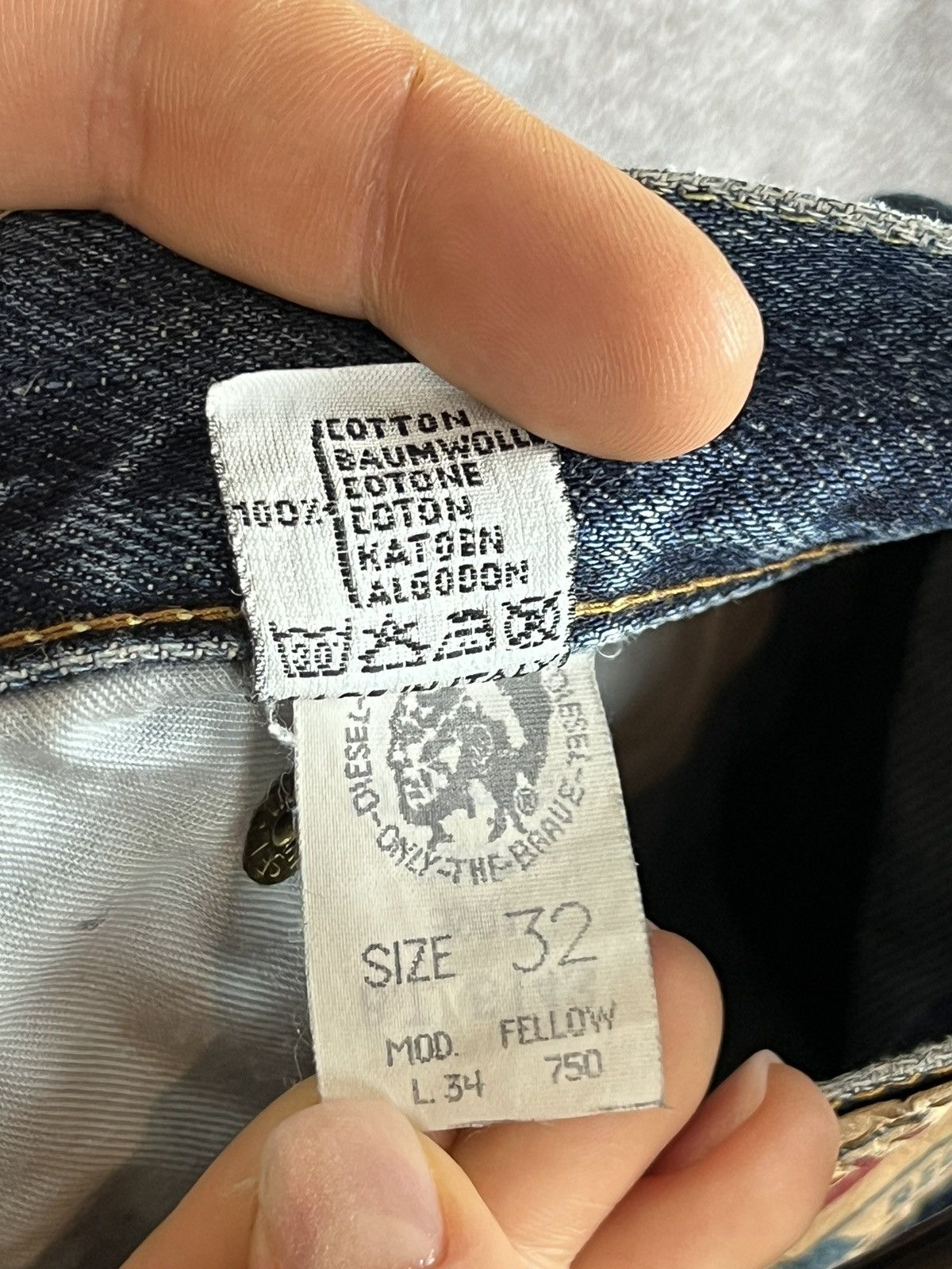 Diesel Diesel RR-55 regular fit classic denim navy fellow Italy 32 Size US 32 / EU 48 - 9 Thumbnail