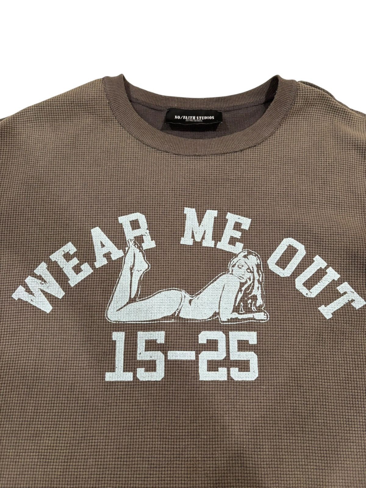 No Faith Studios sunfade waffle cotton tee Size US M / EU 48-50 / 2 - 3 Thumbnail