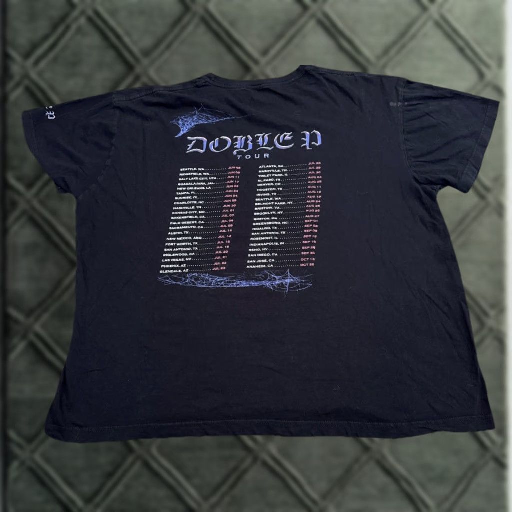Vintage Peso Pluma Concert Shirt 2XL Unisex T-Shirt Black Graphic Print Double Sided 2023 Tour Merch Official Doble P Size US XXL / EU 58 / 5 - 1 Thumbnail