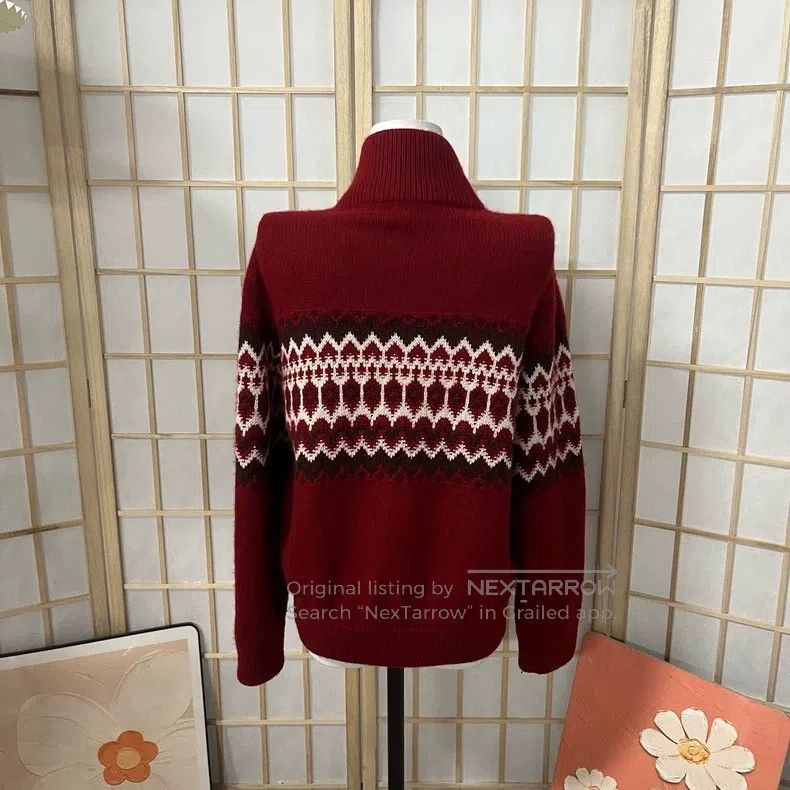 Loro Piana Loro Piana Red cardigan, 100% cashmere Size S / US 4 / IT 40 - 2 Thumbnail