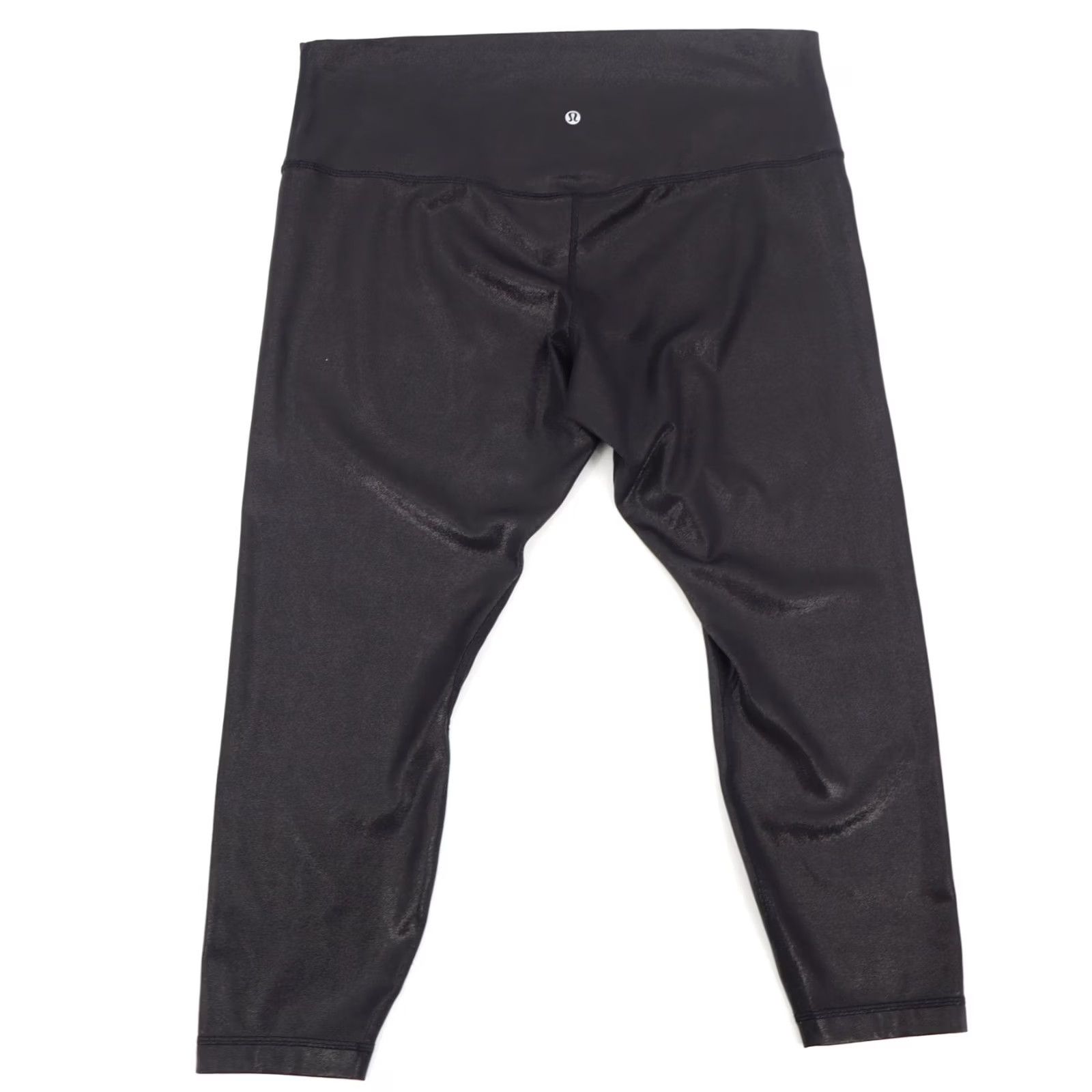 Lululemon Lululemon Align Pant Women's 25" Inseam Black Size 18 High Rise Leggings Shine Foil Print Flecked Pattern Size 40" / US 18 - 2 Thumbnail