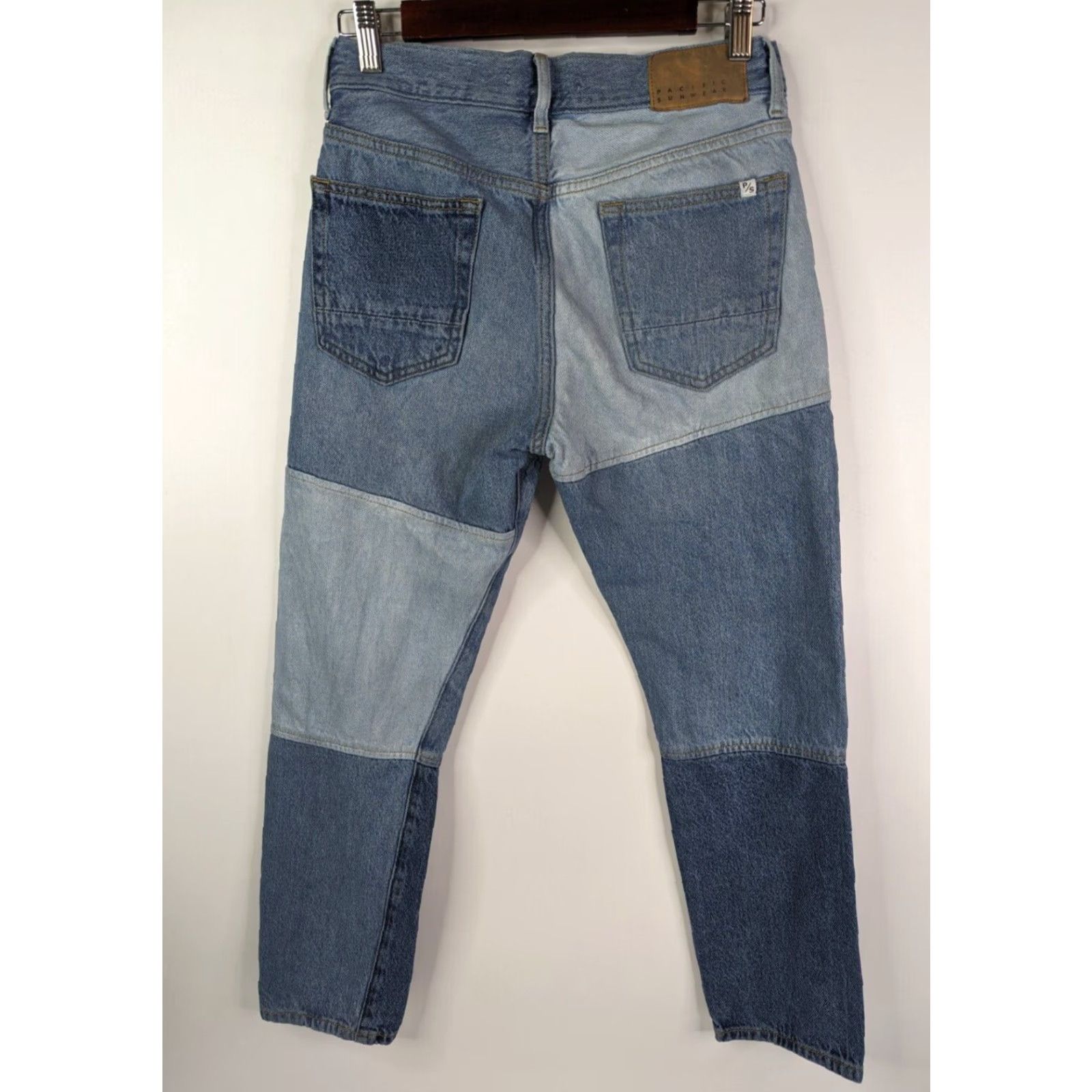 Pacsun PacSun Jeans Unisex Adults Tapered Slim Work Indigo Patch Denim Size 29x30 Blue Streetwear Size US 29 - 4 Thumbnail