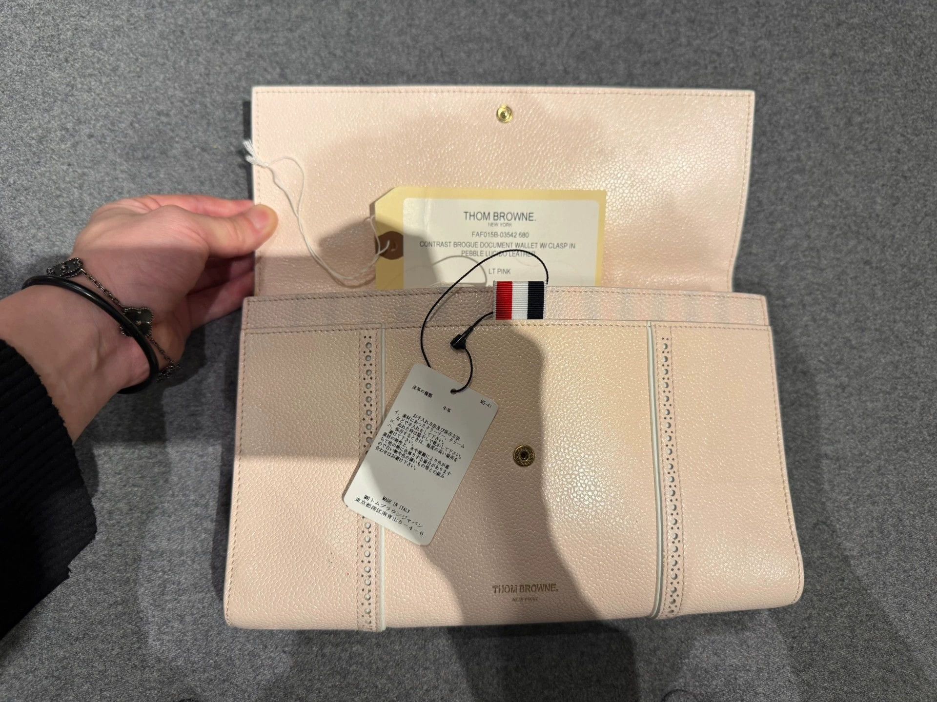 Thom Browne Thom Browne Rare Pink Leather Clutch Women's Size ONE SIZE - 3 Thumbnail