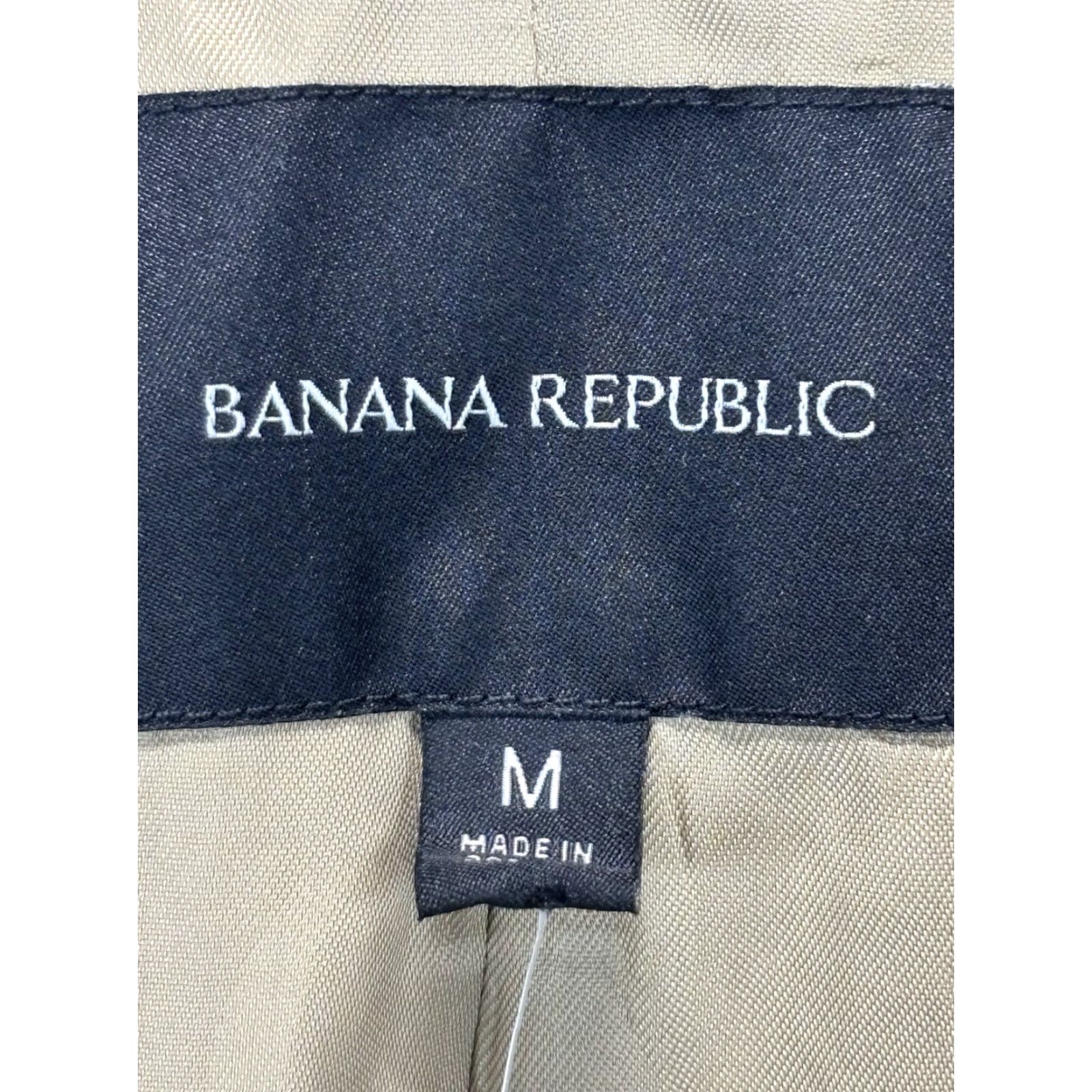 Banana Republic VINTAGE? No. Banana Republic Sport Coat Blazer Jacket Men 41R Medium Gold/Tan Linen Blend One-Button 41 Chest Business Casual Wedding Mens Size 40R - 6 Thumbnail