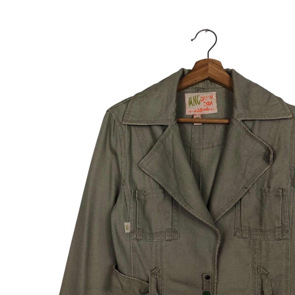 Japanese Brand 📌Vintage Cropped Biker Jacket Guarana Soda Bondage Design Size US L / EU 52-54 / 3 - 6 Thumbnail