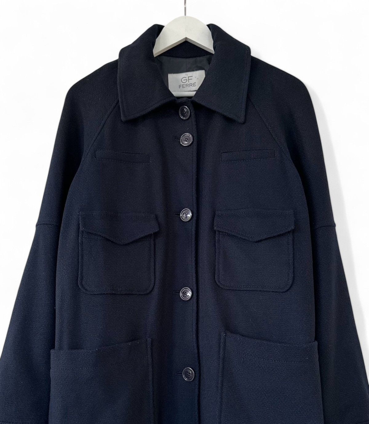 Gianfranco Ferre Italian Wool Coat Jacket Women's Size L