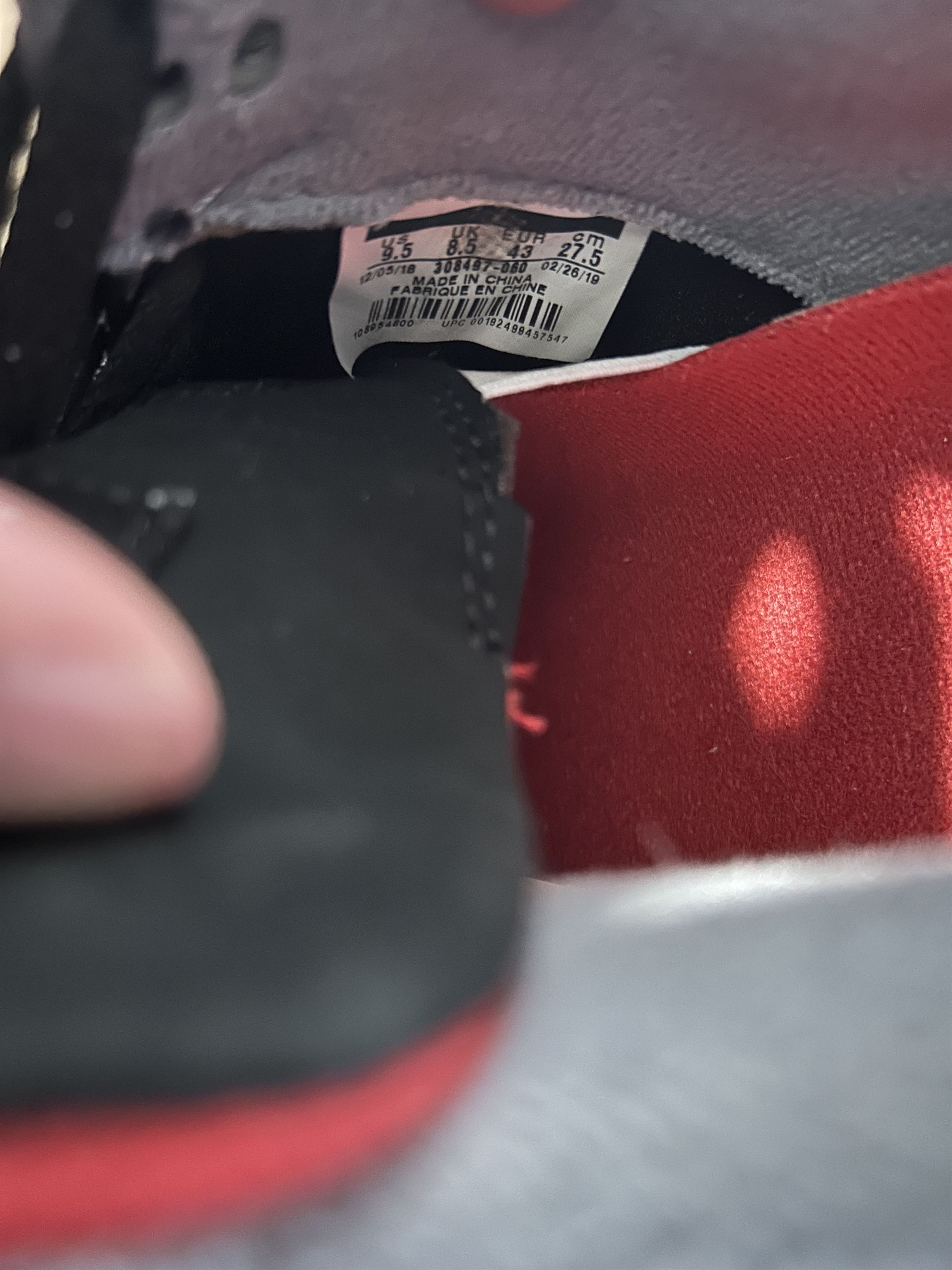 Jordan Brand Jordan 4 "Bred" Size US 9.5 / EU 42-43 - 8 Thumbnail