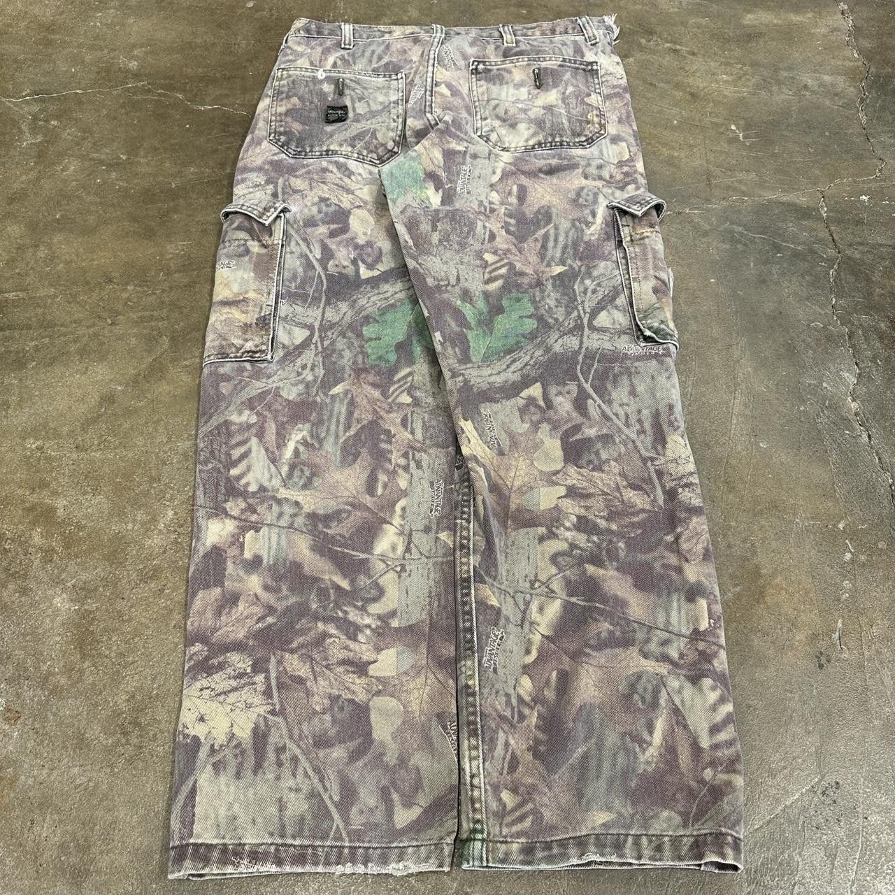 Wrangler Y2K Wrangler Faded Purple Camo Wide Leg Pants 36 x 29 Size US 36 / EU 52 - 6 Thumbnail
