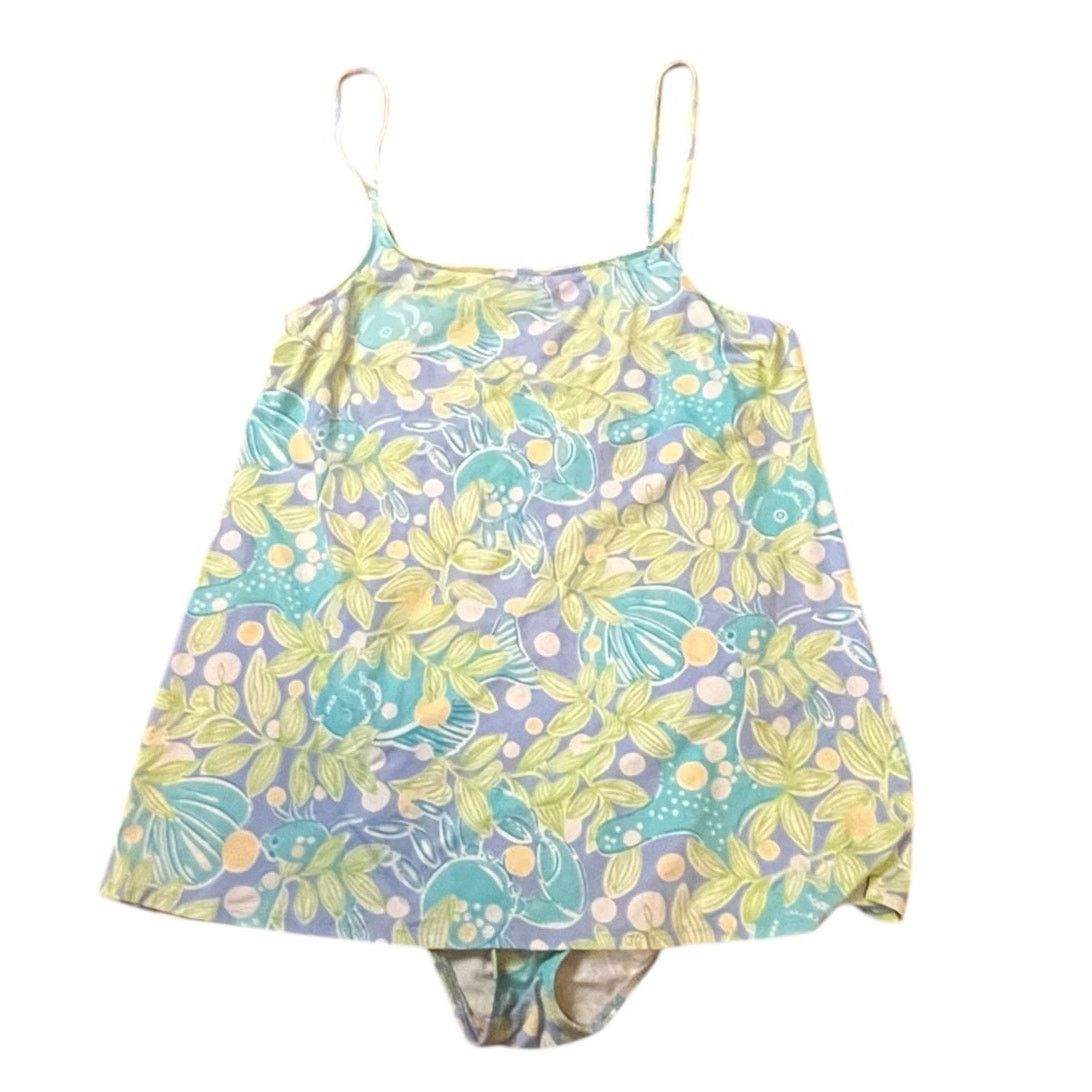 Lilly Pulitzer Lilly Pulitzer Sweet Blue Crabby One Piece Swim Dress Size 8 Size M / US 6-8 / IT 42-44 - 1 Thumbnail