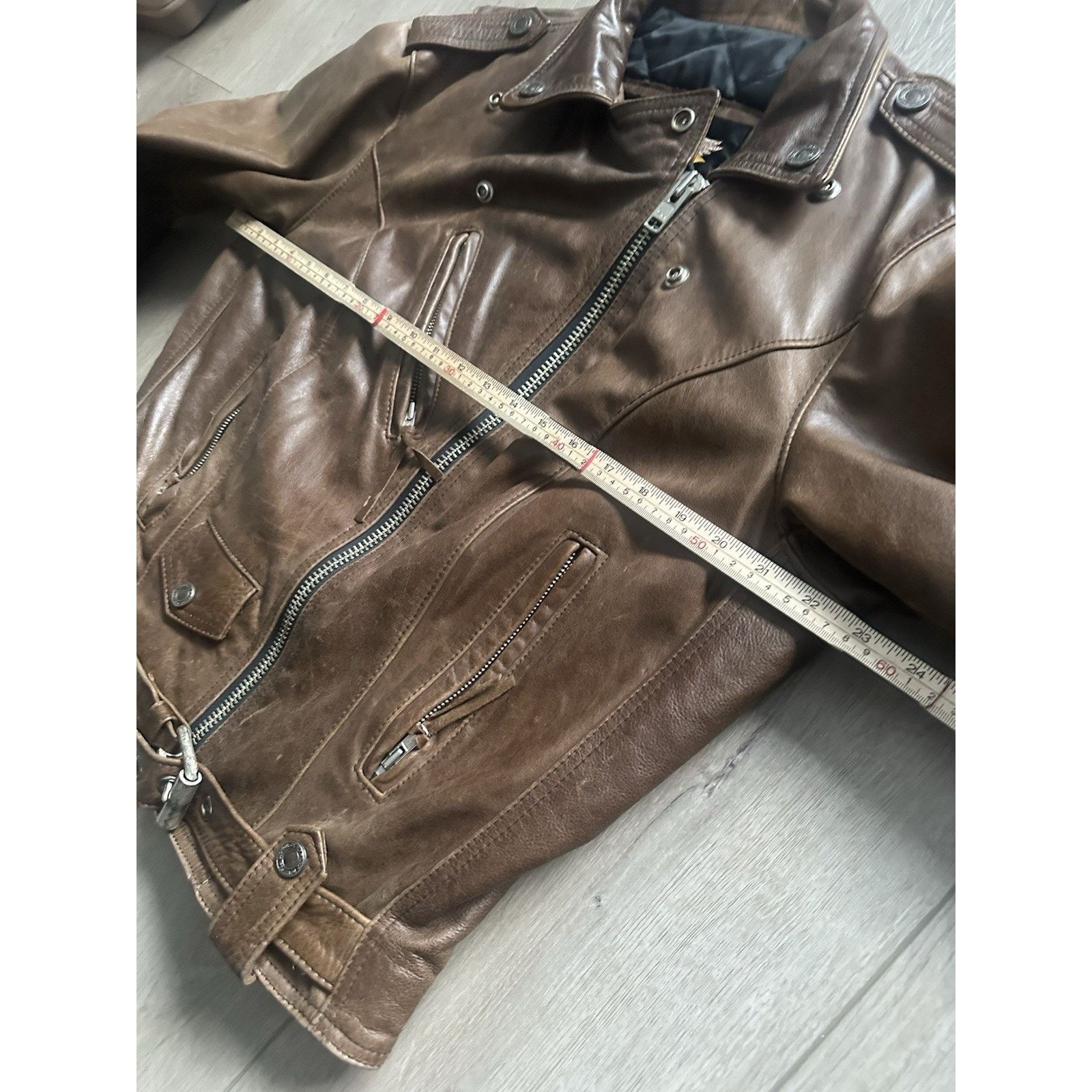 Harley Davidson Harley Davidson Womens Brown Jacket Belted V-Twin Sz L USA Size L / US 10 / IT 46 - 9 Thumbnail