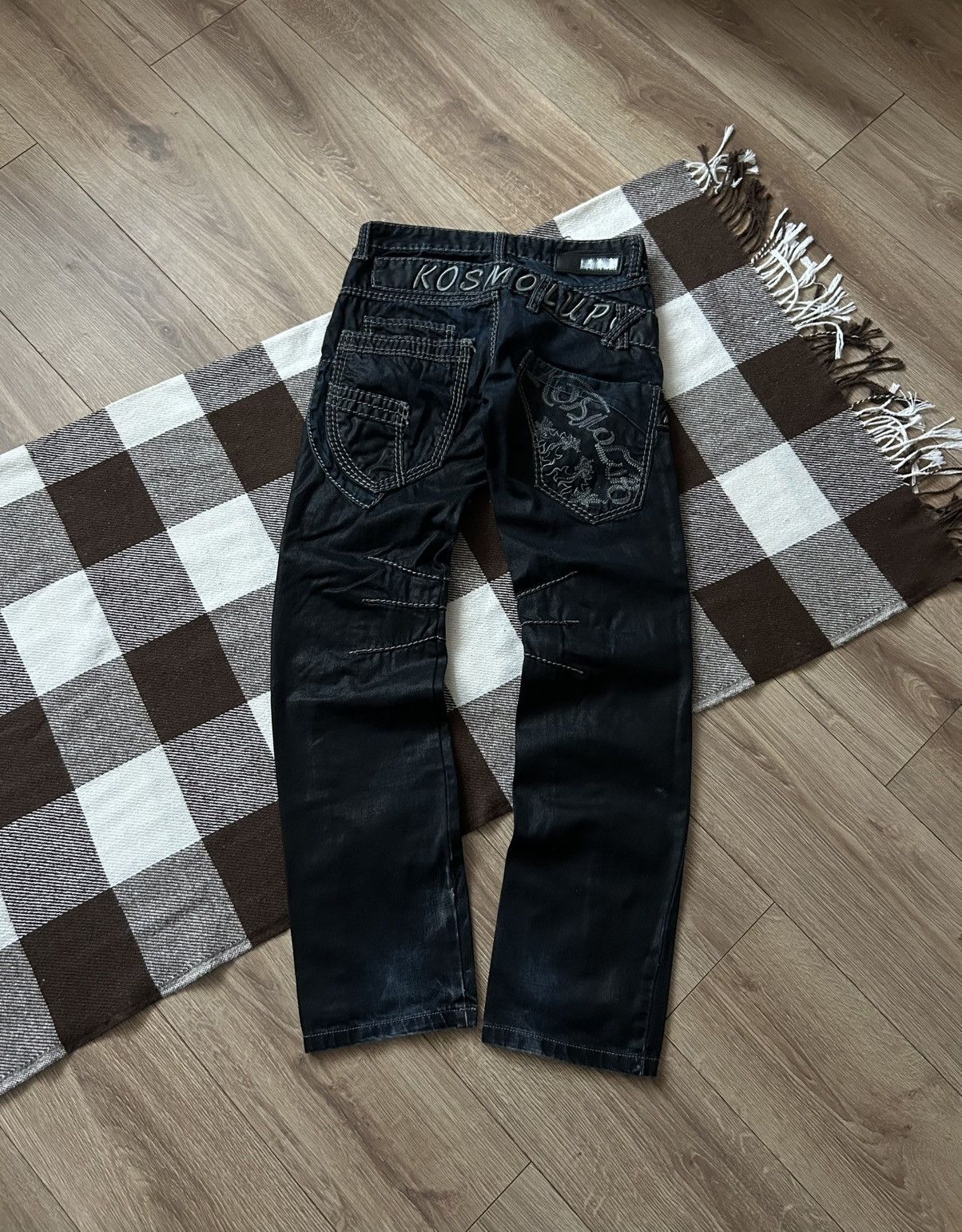 Japanese Brand × Vintage Vintage Kosmo Lupo big logo y2k jeans denim Size US 29 - 2 Thumbnail