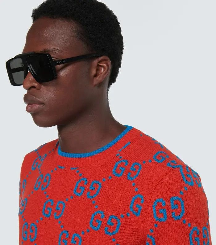 Gucci o1loc1c0226 752413 GG Knit Cotton Jacquard Sweater Size US XXS / EU 40 - 5 Thumbnail