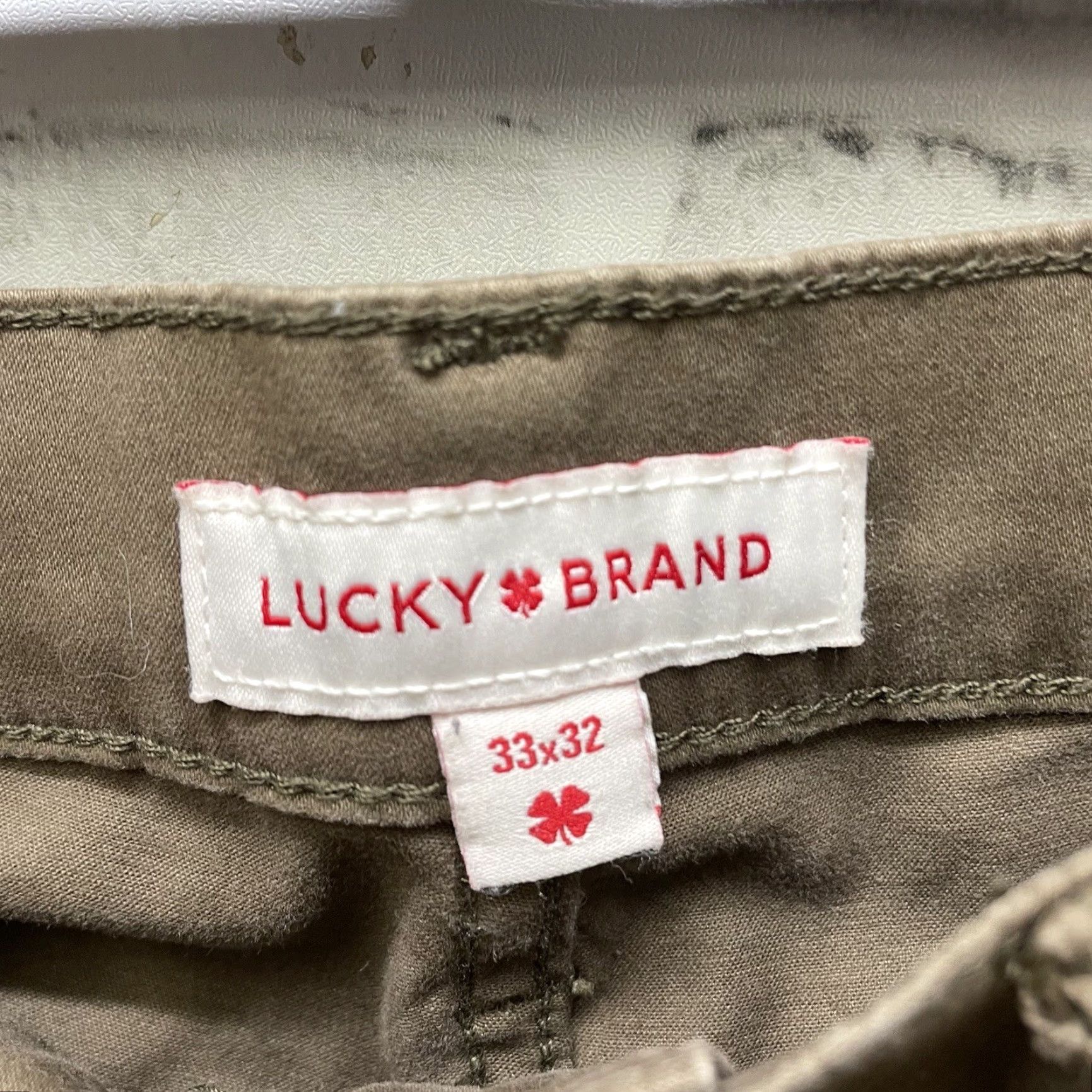 Lucky Brand Lucky Brand 121 Slim Straight Pants Mens Size 33x32 Brown Chino Slimming 90s Style Size US 33 - 4 Thumbnail