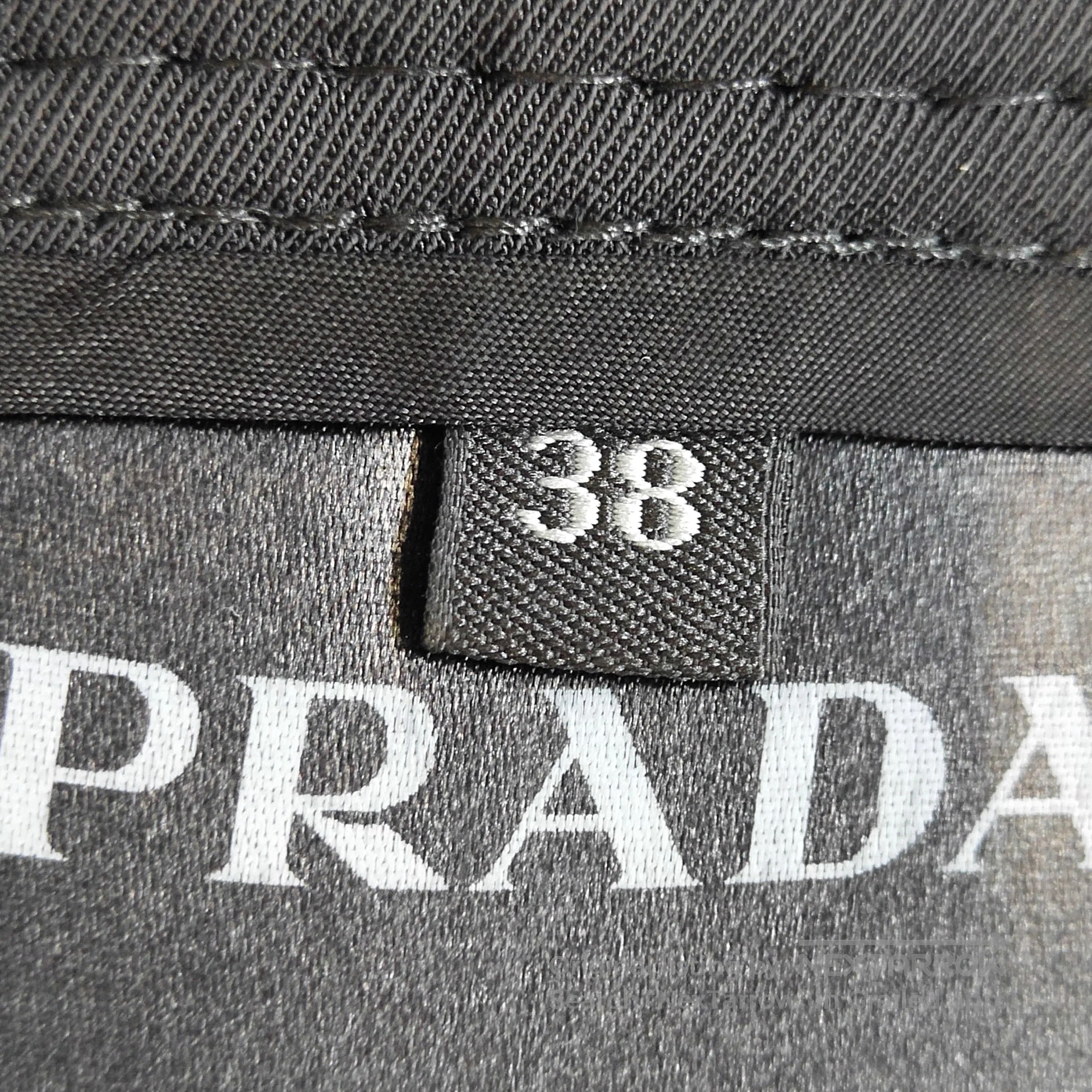 Prada Prada Solid Black Wide Leg Trousers Size 38 . Size 37" - 7 Thumbnail