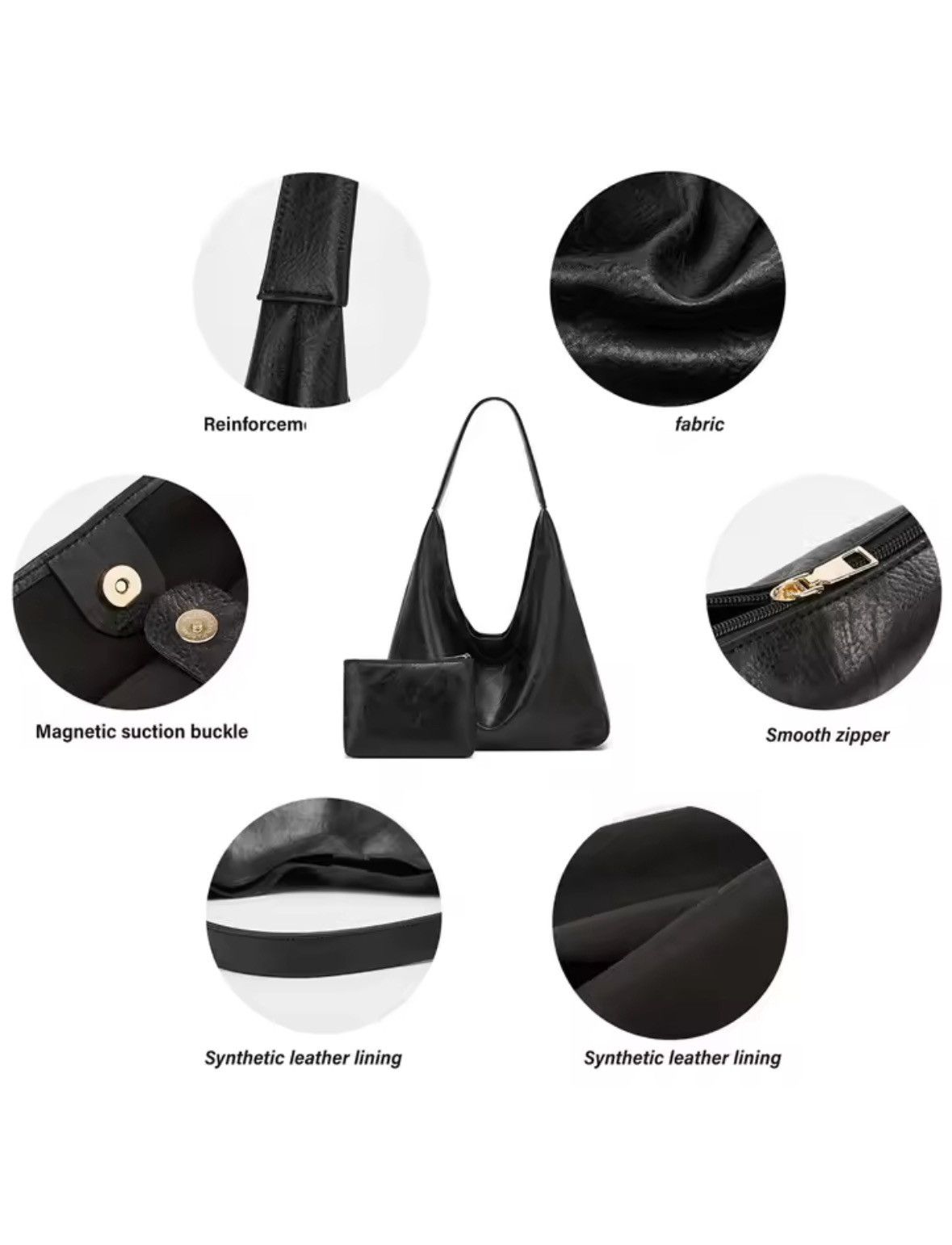Japanese Brand shoulder women's bag retro simple large bag Tote bag Size ONE SIZE - 6 Thumbnail