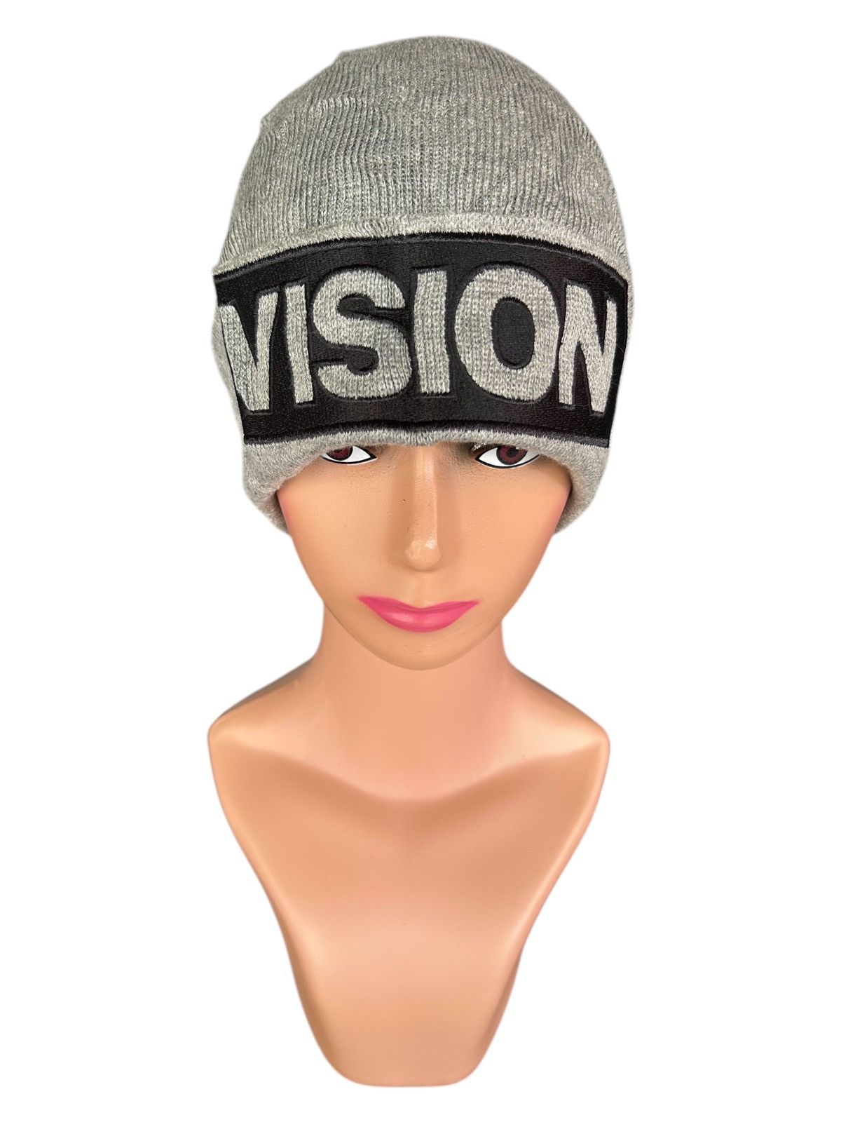 Streetwear × Vintage × Vision Streetwear Vision Streetwear Big Logo Box Logo  Beanie Hats | Grailed