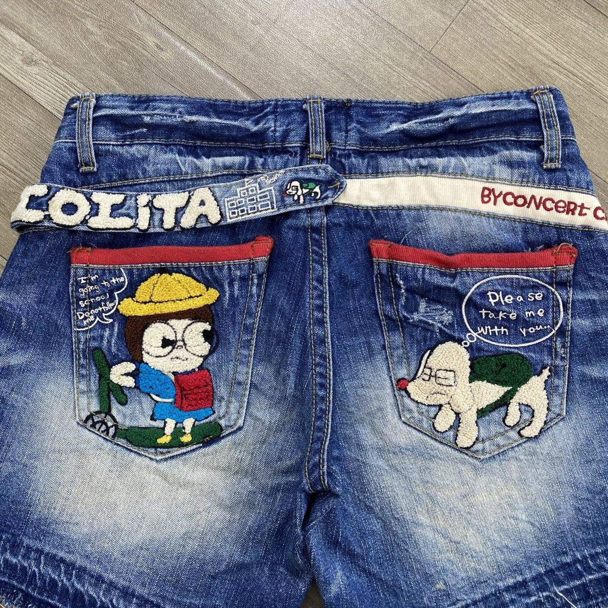 Hysteric Glamour 2000s Yoshitomo Nara Lolita Distressed Clawmark Faded Jeans Size US 30 / EU 46 - 2 Thumbnail