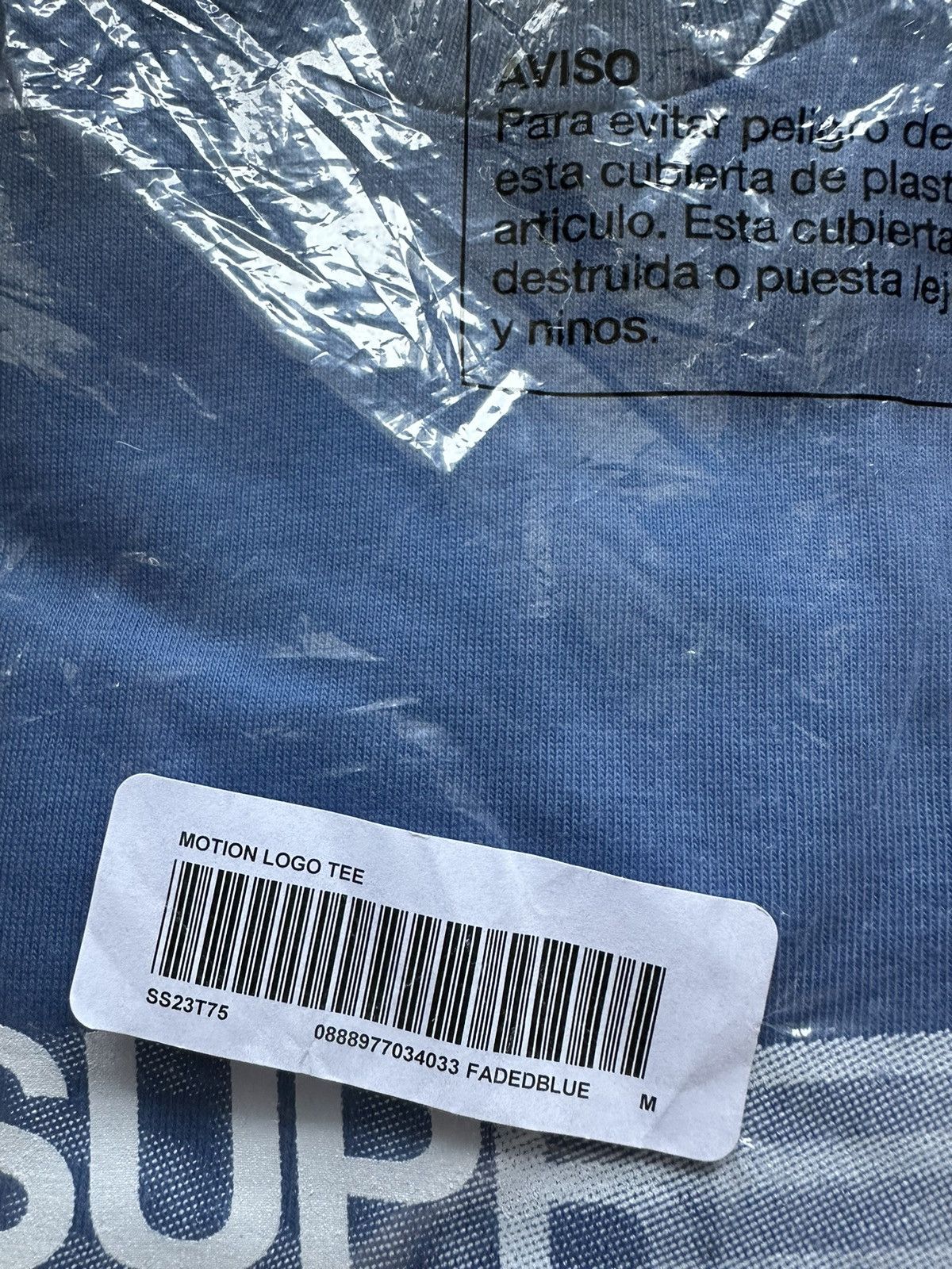 Supreme Supreme Motion Tee Medium Blue Size US M / EU 48-50 / 2 - 3 Thumbnail