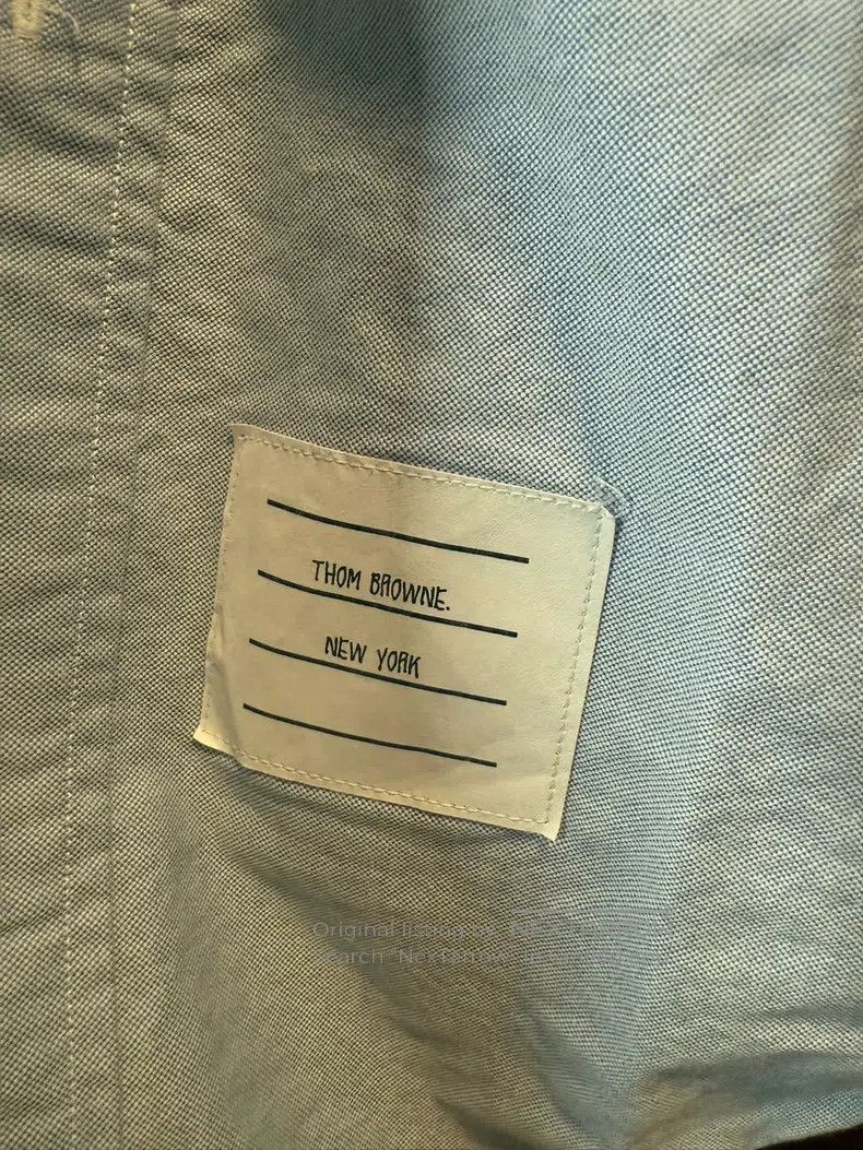Thom Browne Thom Browne Classic Oxford Cloth Simple Cotton Long Sleeve Size US S / EU 44-46 / 1 - 3 Thumbnail