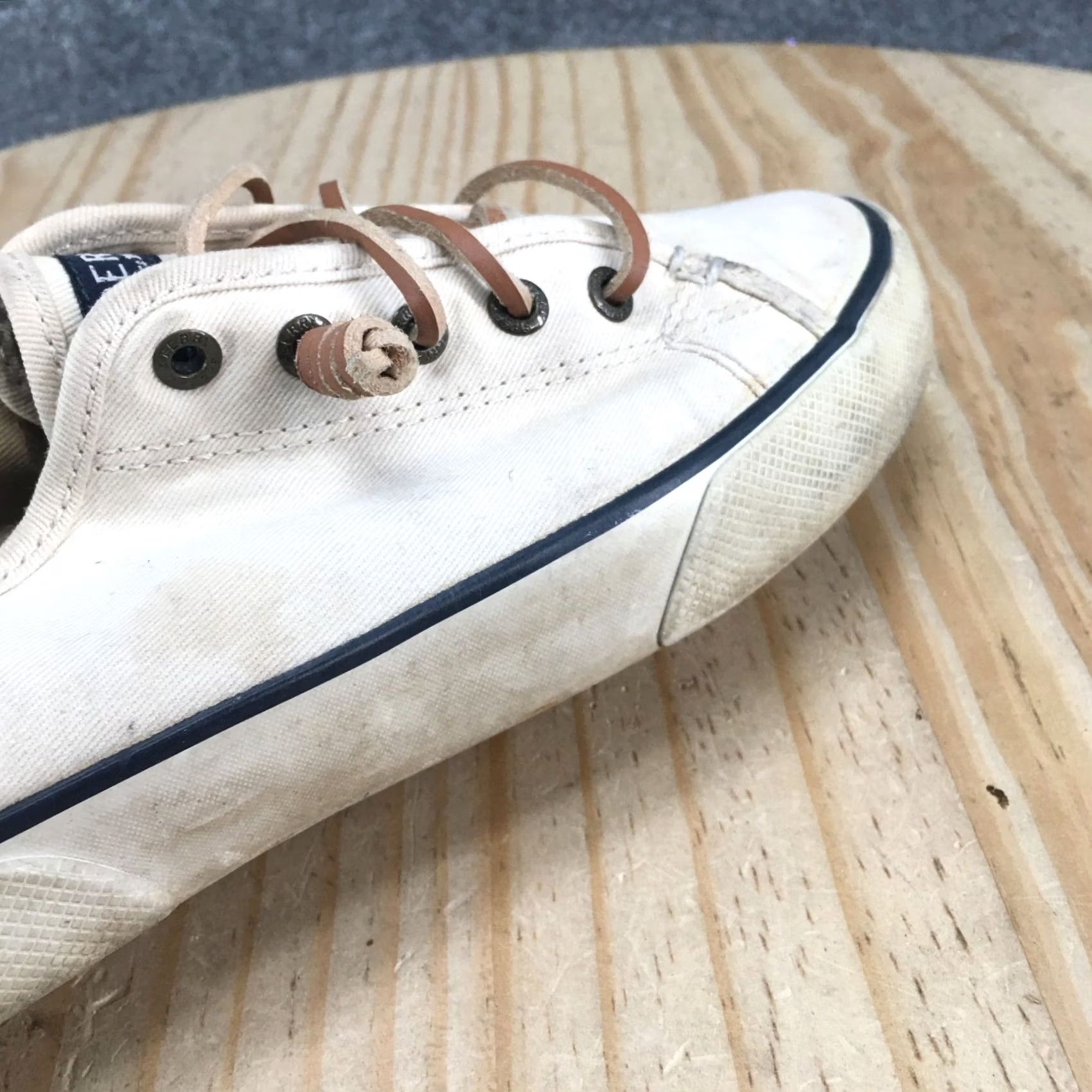 Sperry Sperry Shoes Womens 8.5 M Casual Low Top Sneakers STS95128 White Canvas Lace Up Sneaker Women White Canvas Lace Up Shoes Size M / US 6-8 / IT 42-44 - 3 Thumbnail