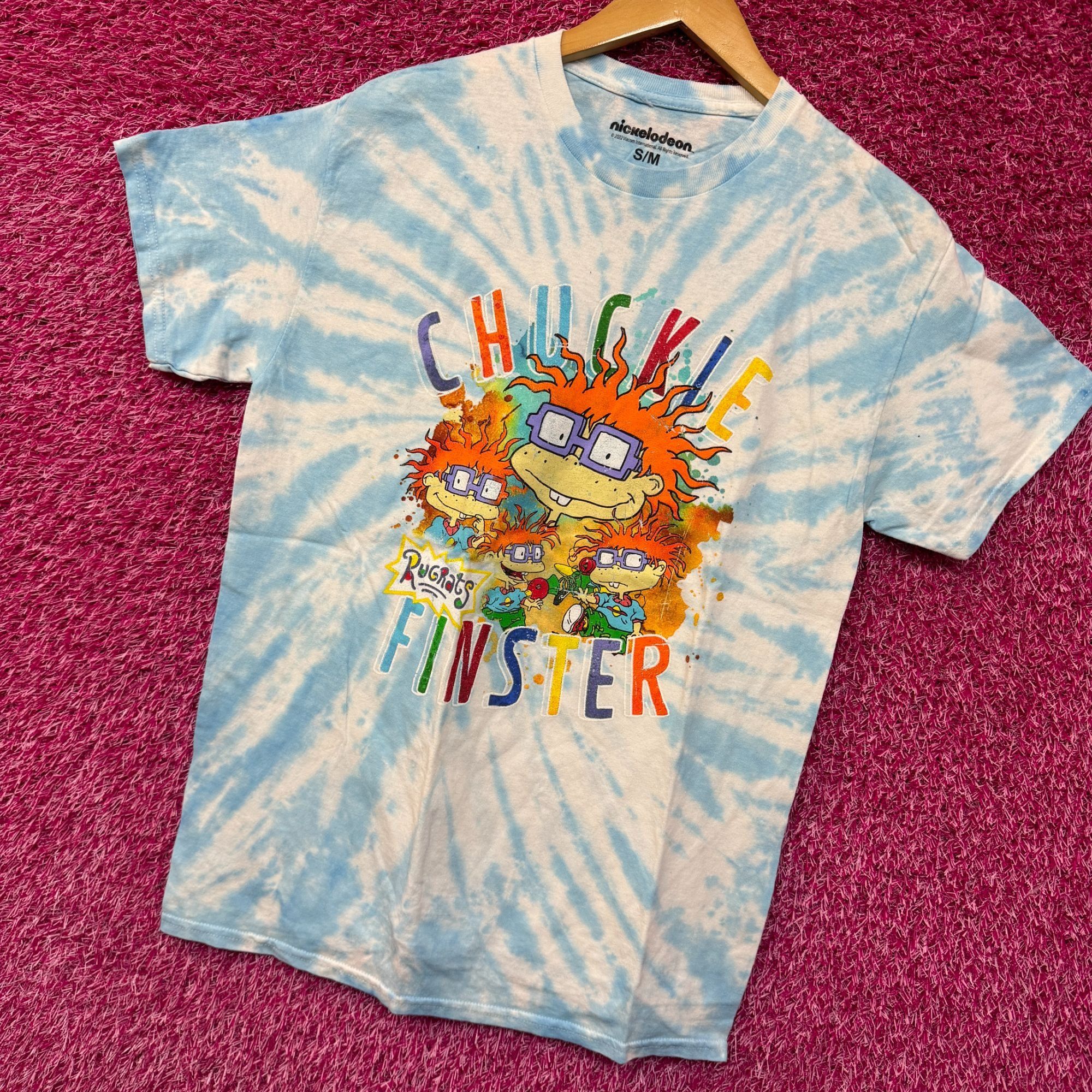 Nickelodeon Rugrats Chuckie Finster tiedye T-shirt size medium Size US M / EU 48-50 / 2 - 3 Thumbnail