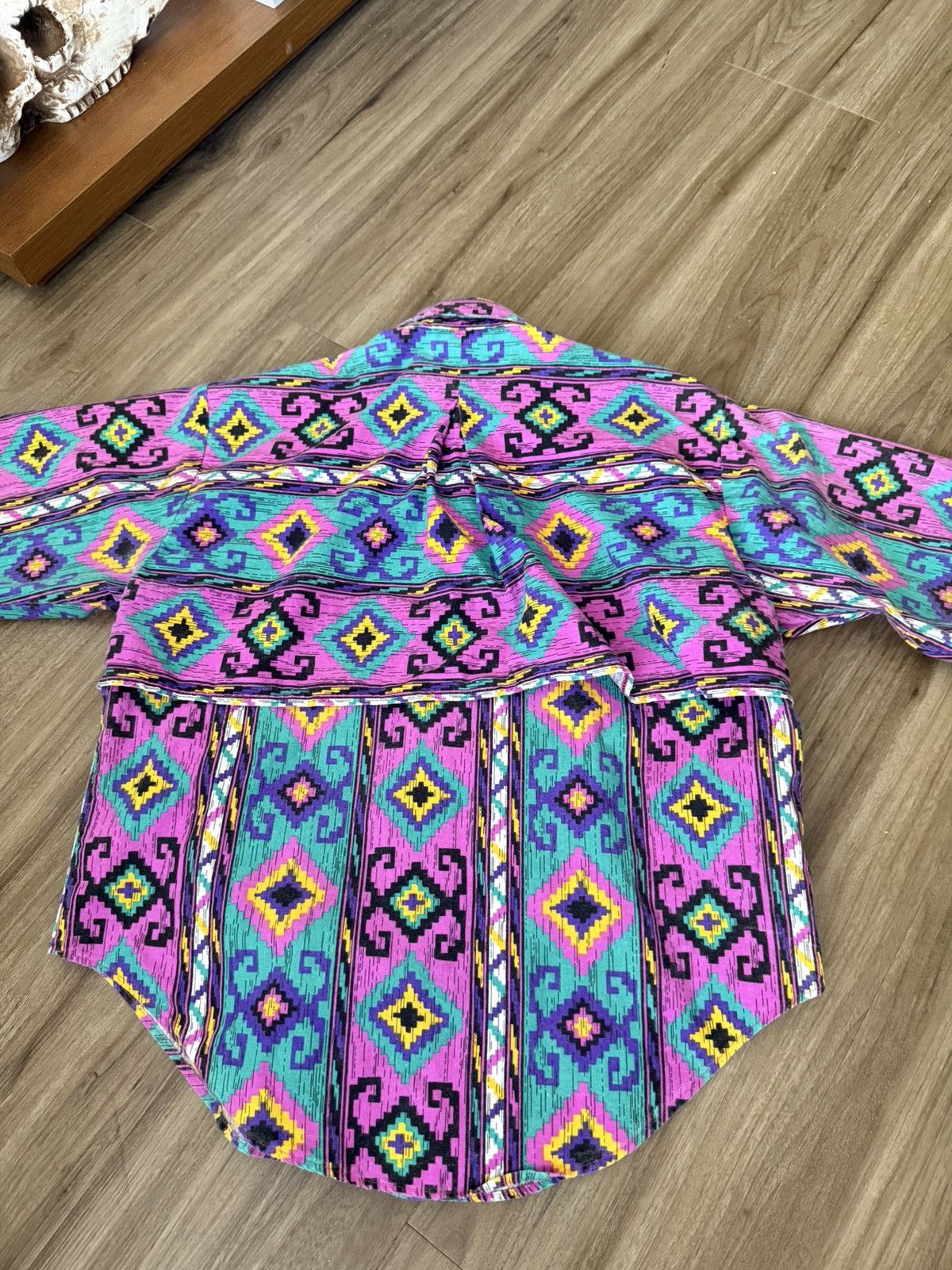 Panhandle Slim Vintage PANHANDLE SLIM Western Aztec Shirt Medium Overlaps Size M / US 6-8 / IT 42-44 - 6 Thumbnail